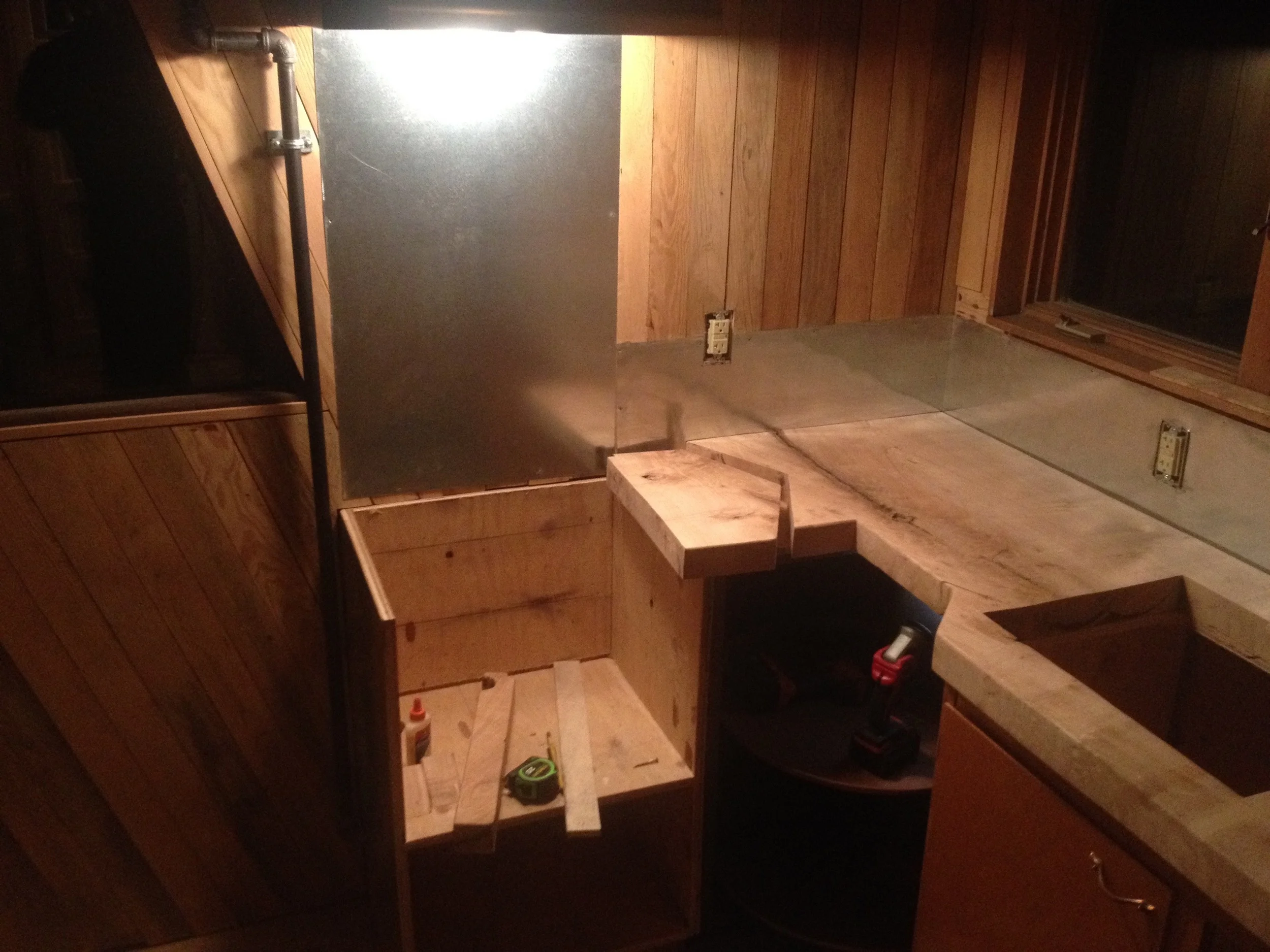 The kitchen counter was the product of many hours of discussion and debate and many, many more hours of work. The product came out better than we could have imagined.