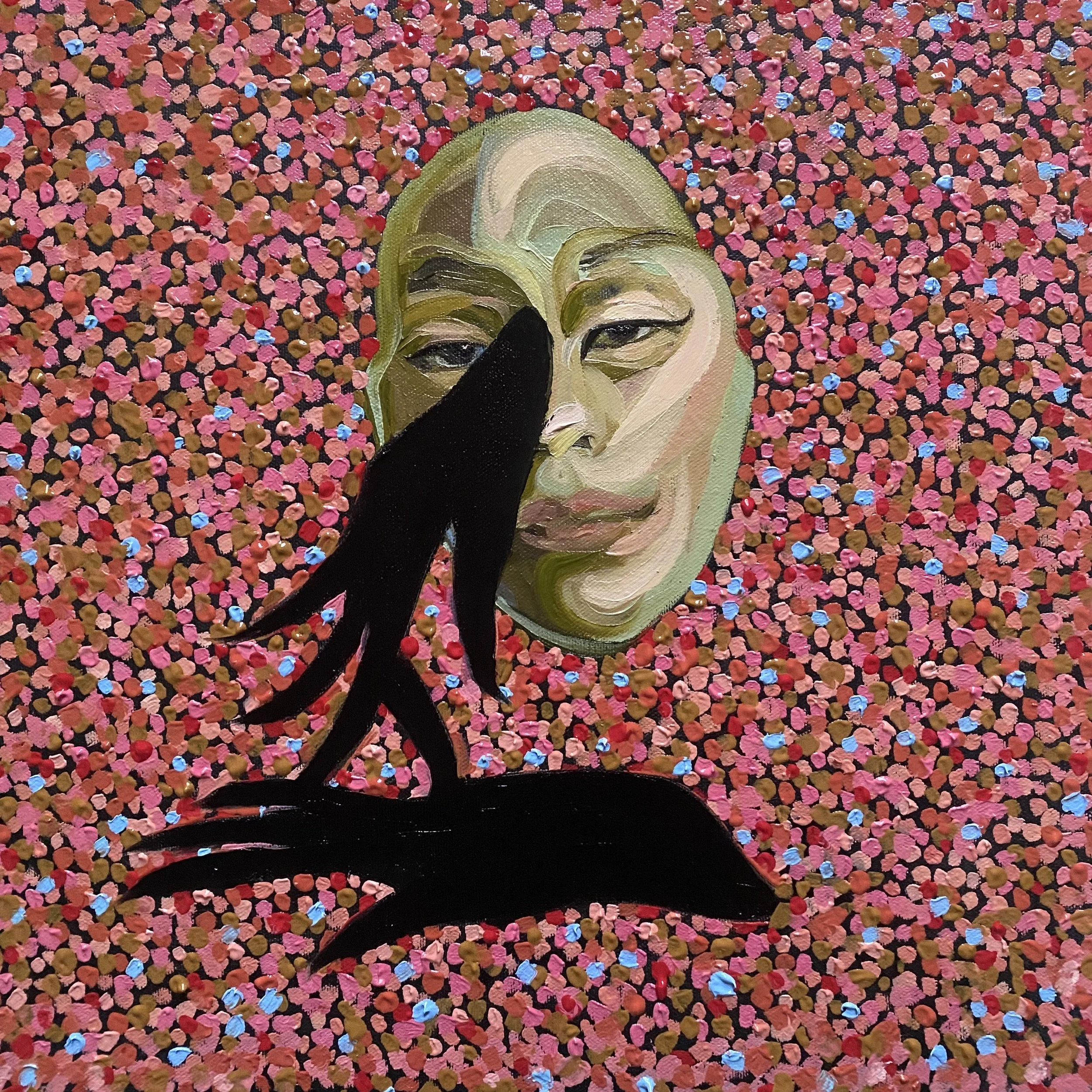 Daydreaming contemporary art oil painting impasto surrealism