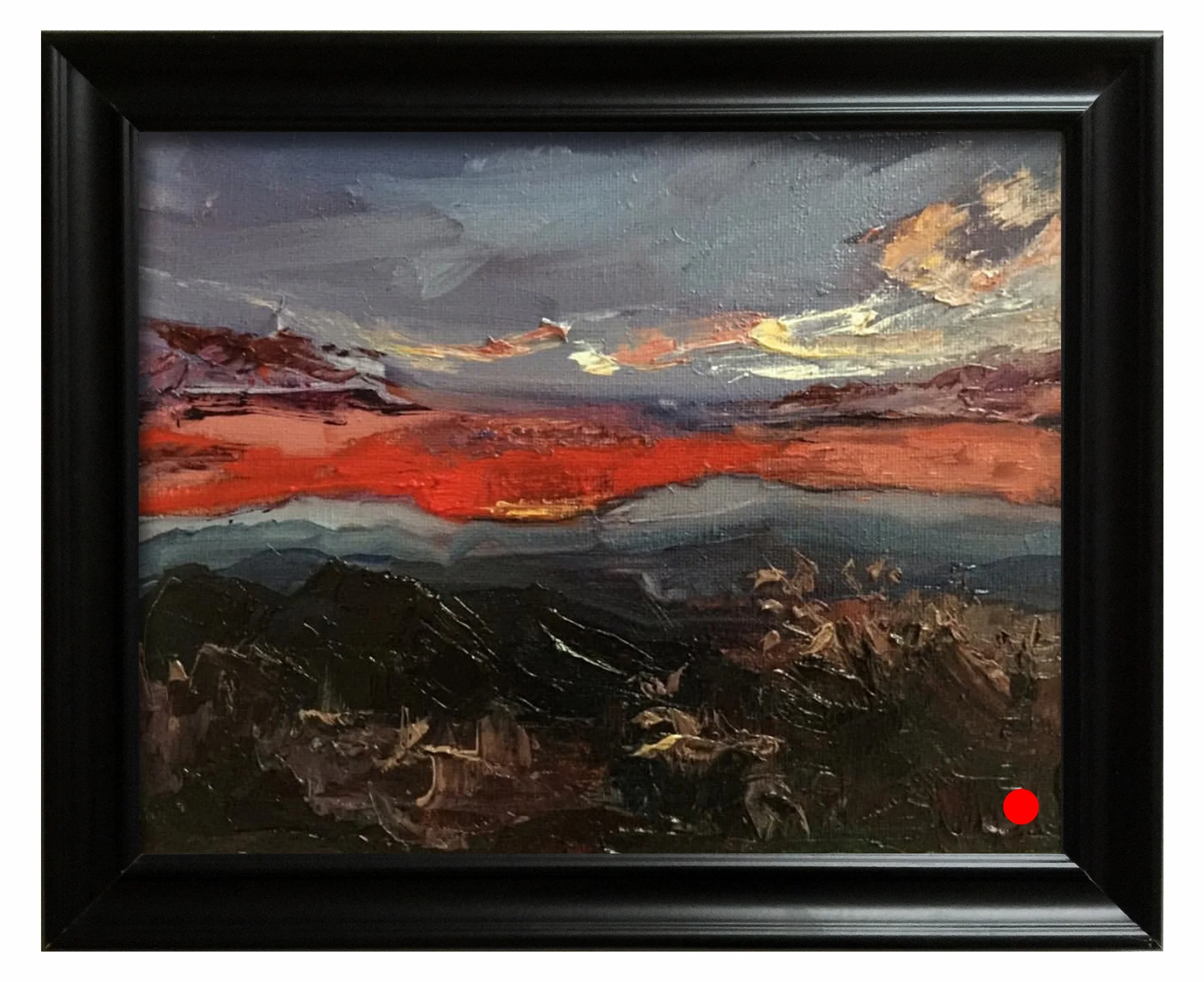 Red over the Blue Ridge Mountains