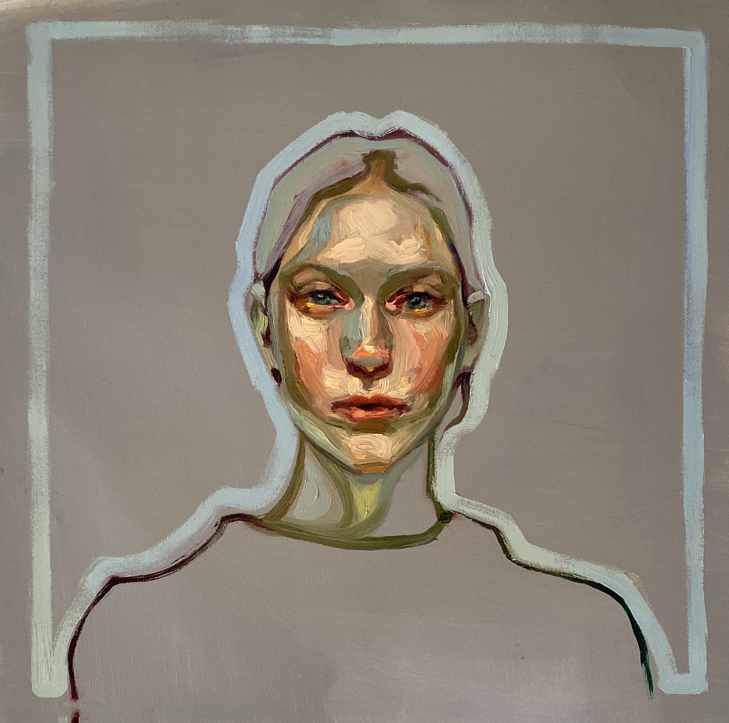 “Portrait with Silver Outline”