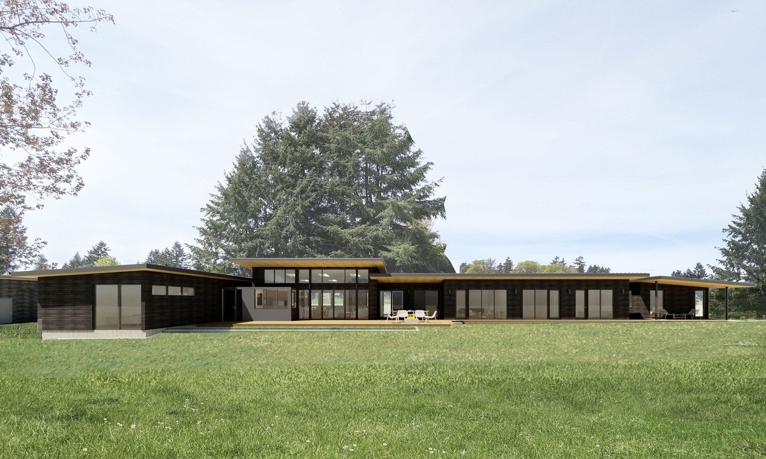  Portland architecture firm Propel Studio created this schematic design of a custom modern home to be located in the portland oregon metro region 