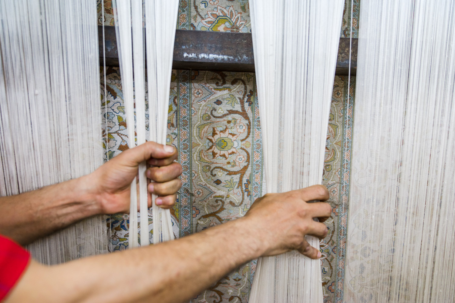 Hassan's carpet workshop