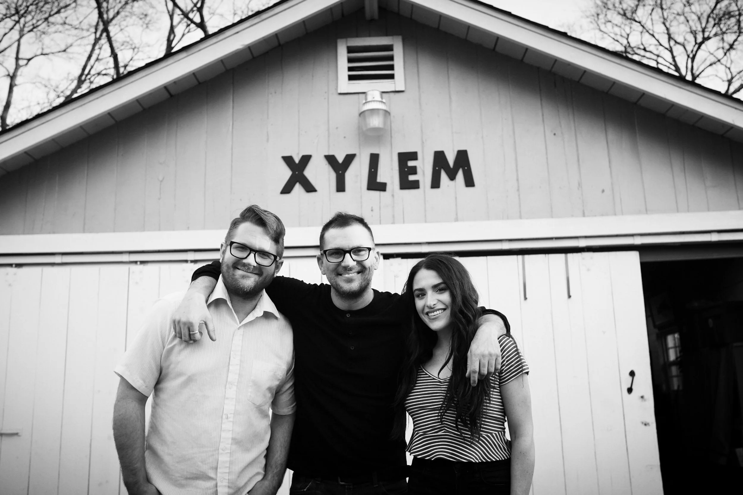 The Young Fables with manager and Hope Tree Entertainment owner Patryk Larney
