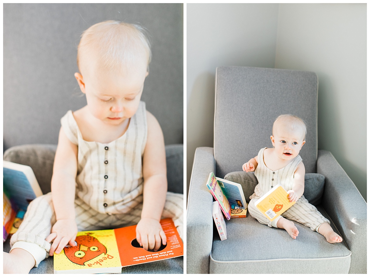Baby milestone photos | 18 months | in-home lifestyle | Edina Family Photographer | Photos by Hyojin Oberg