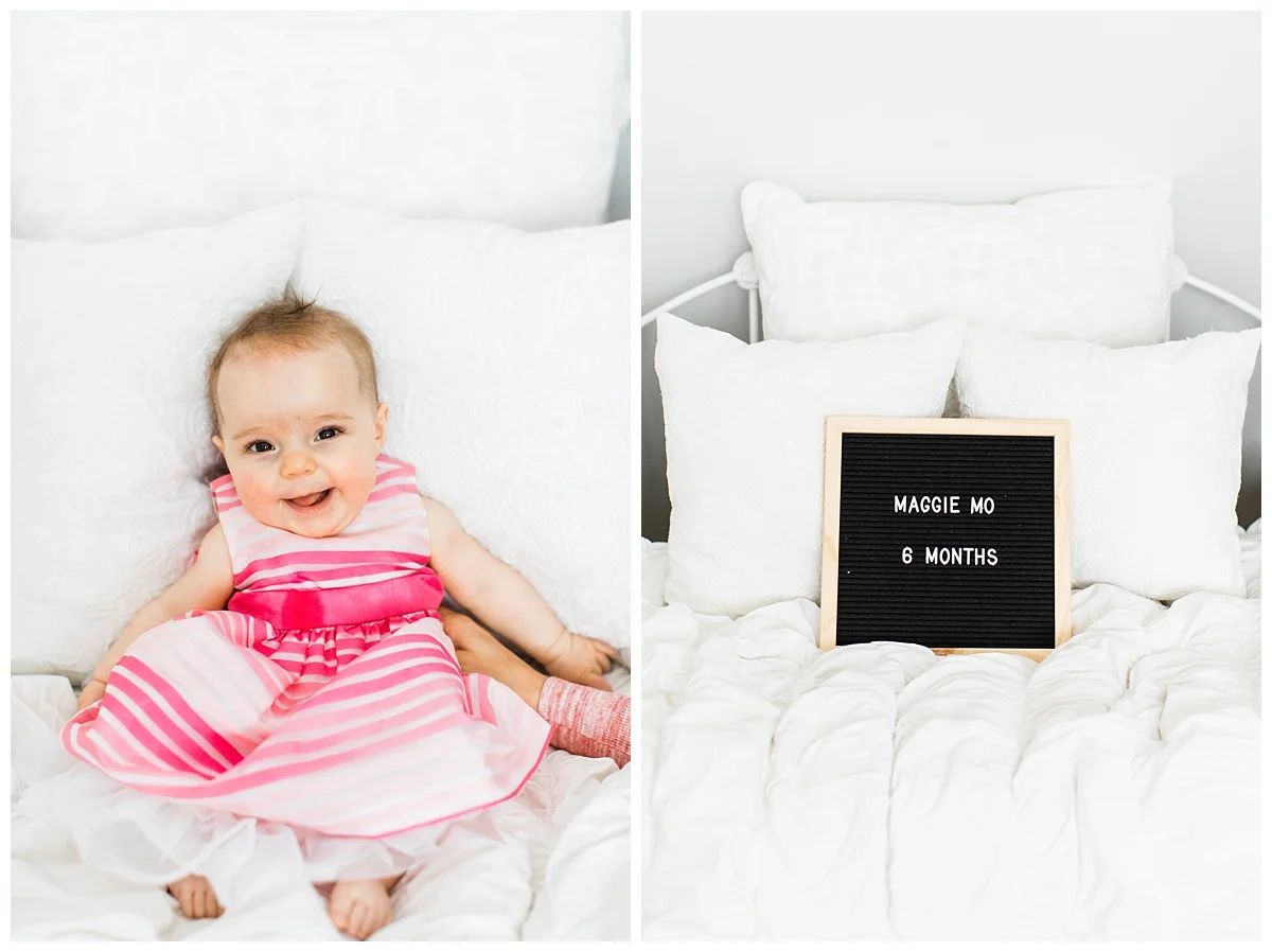 Baby Milestone Photos | Minneapolis Family Photographer | Rogers, MN Family Photography | Sibling Photos