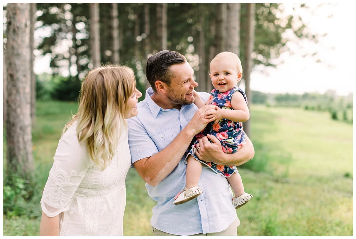 Minneapolis Family Photographer | Boho Family Photos | Tree Farm Photoshoot | Baby Milestone Photos Minneapolis | Rogers Family Photographer | Maple Grove Family Photographer