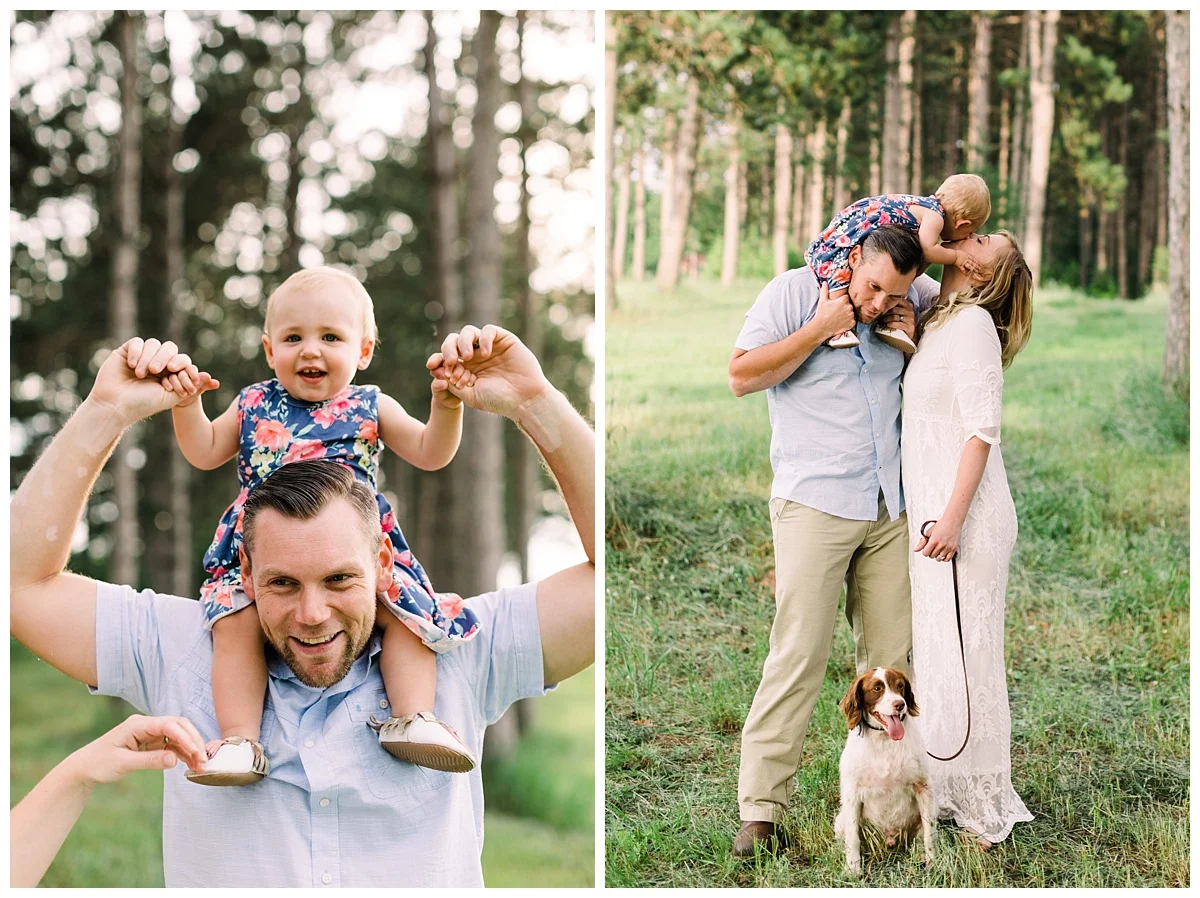 Minneapolis Family Photographer | Boho Family Photos | Tree Farm Photoshoot | Baby Milestone Photos Minneapolis | Rogers Family Photographer | Maple Grove Family Photographer