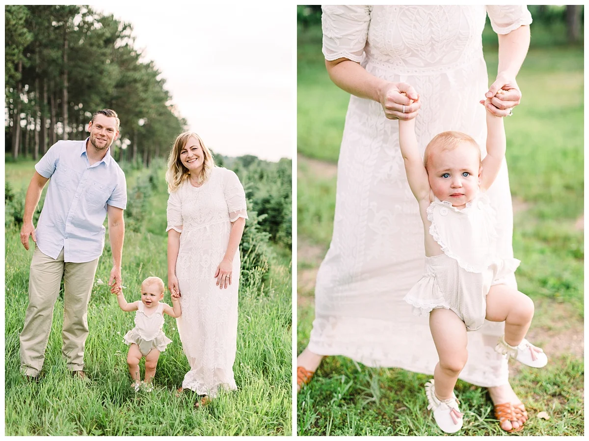 Minneapolis Family Photographer | Boho Family Photos | Tree Farm Photoshoot | Baby Milestone Photos Minneapolis | Rogers Family Photographer | Maple Grove Family Photographer