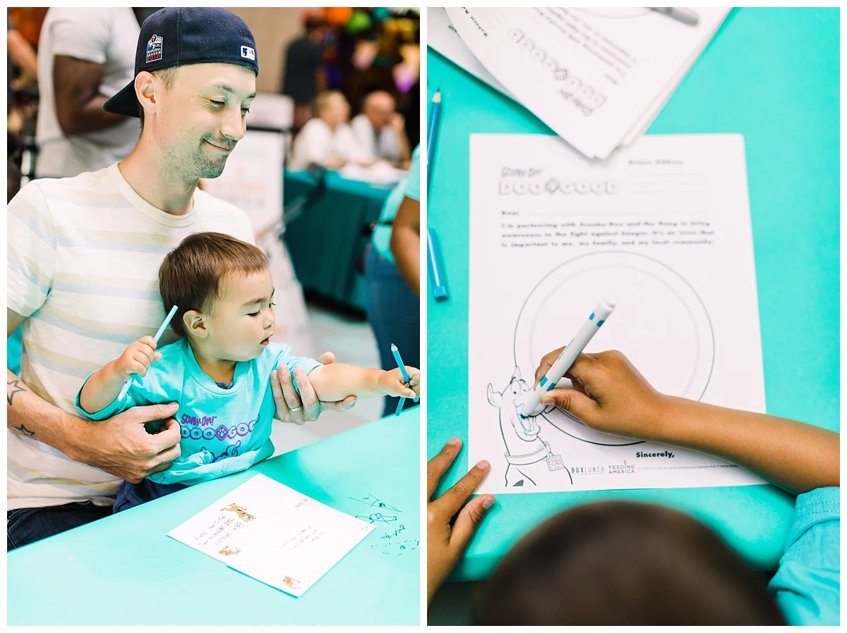 minneapolis family photographer | minneapolis influencer|  minneapolis family volunteer | volunteering with kids | scooby-doo | doogood | feeding america 