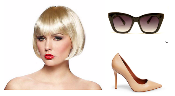Wig + Glasses: Forever 21 I Shoes: Steve Madden