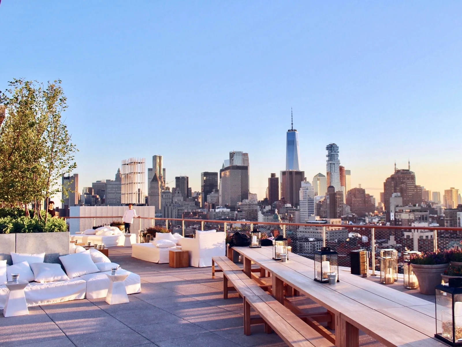 The rooftop at Public Hotel (PC: Whiskers & Lions)