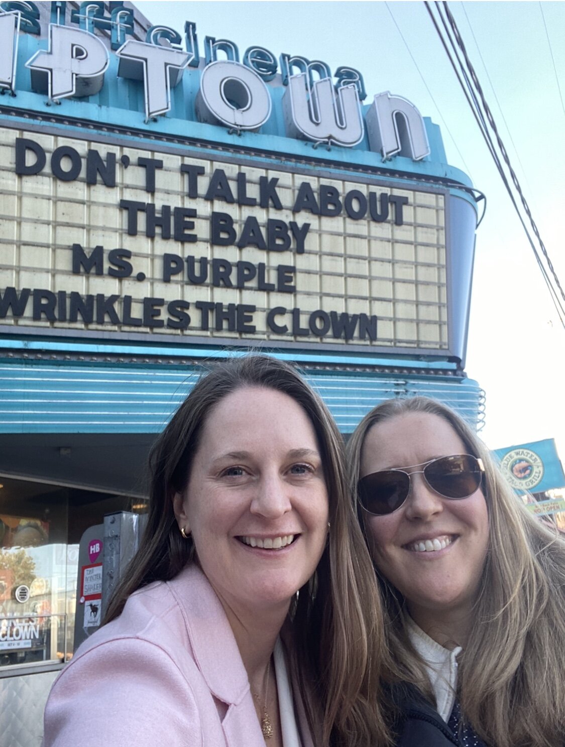 Ready for the screening with director and producer, Ann Zamudio.