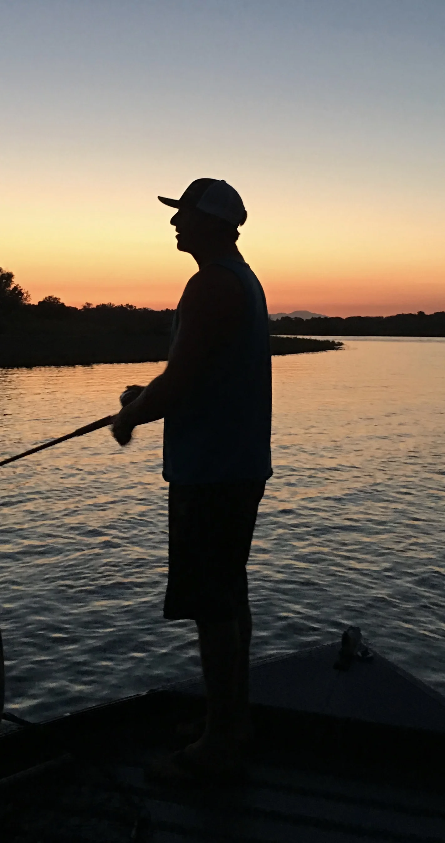 Summer silhouette of good friend and Salmonsacriver.com supporter Garrett Dixon of Durham, Ca.
