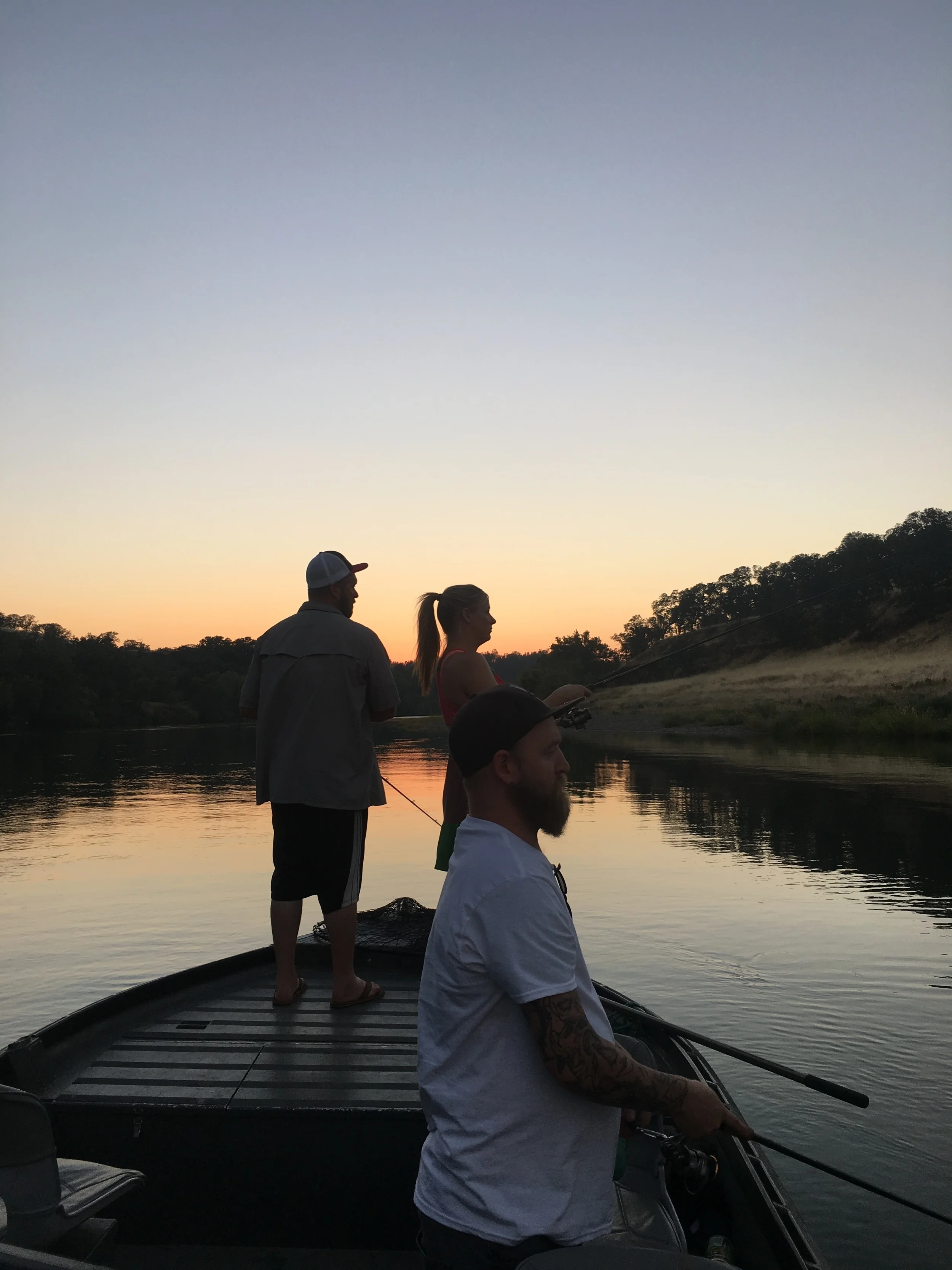 Another hot July sunset striper bite on the Sacramento River