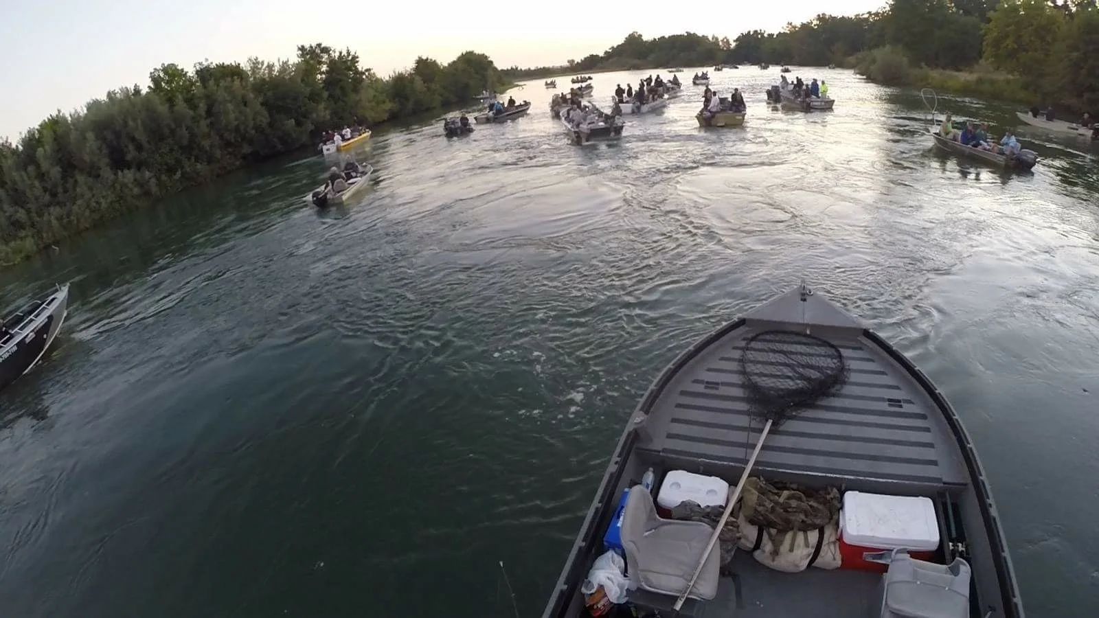Opening day of the Sacramento River at the Barge Hole