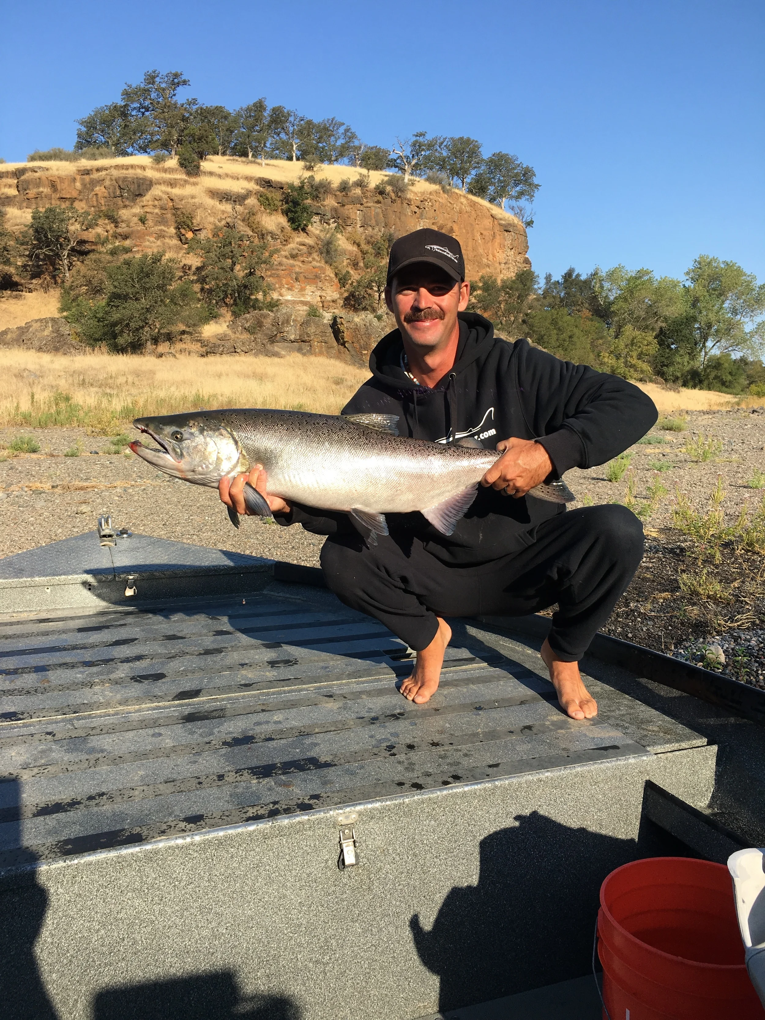 Dime brite Sacramento River salmon caught on August 11, 2016