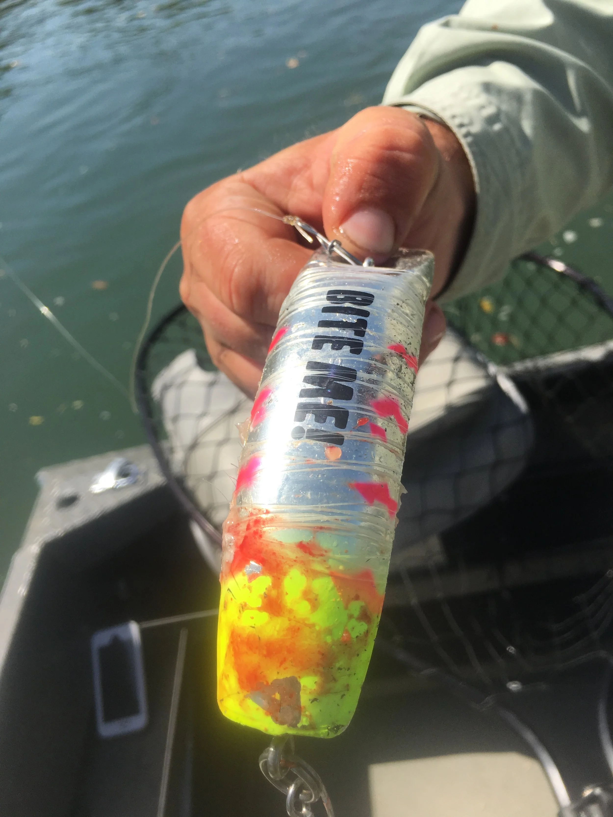 Kwikfish With Sacramento River Salmon Blood All Over It