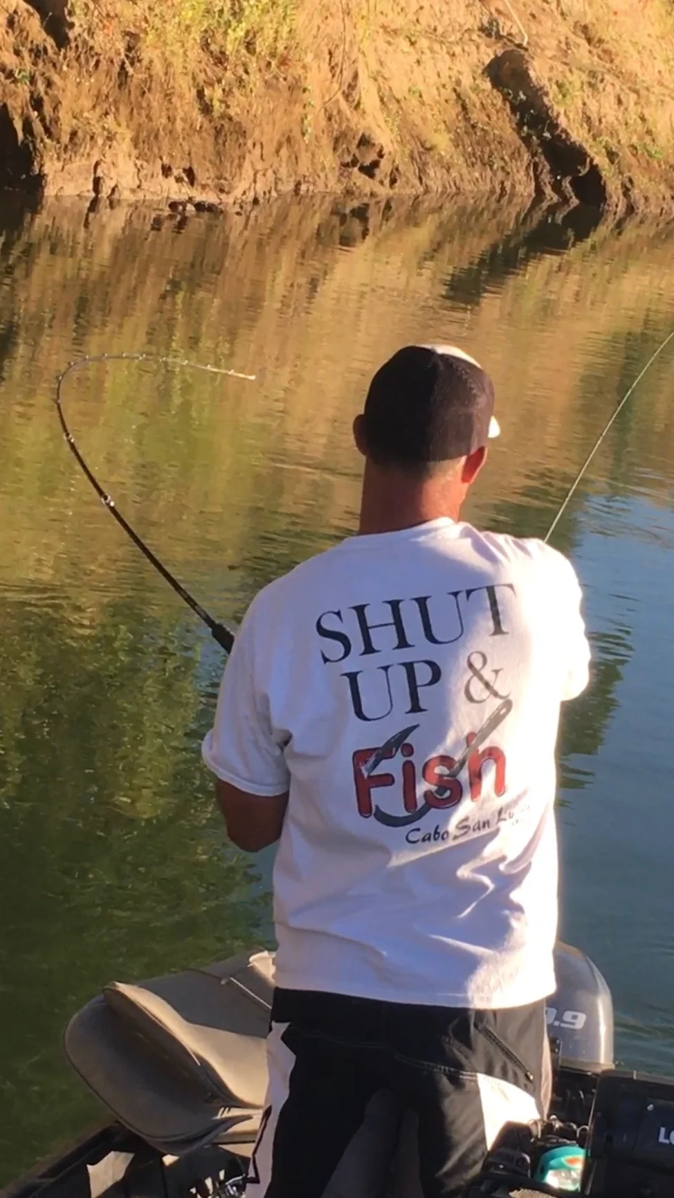 Fish On! Sacramento River Salmon Fighting The Loomis