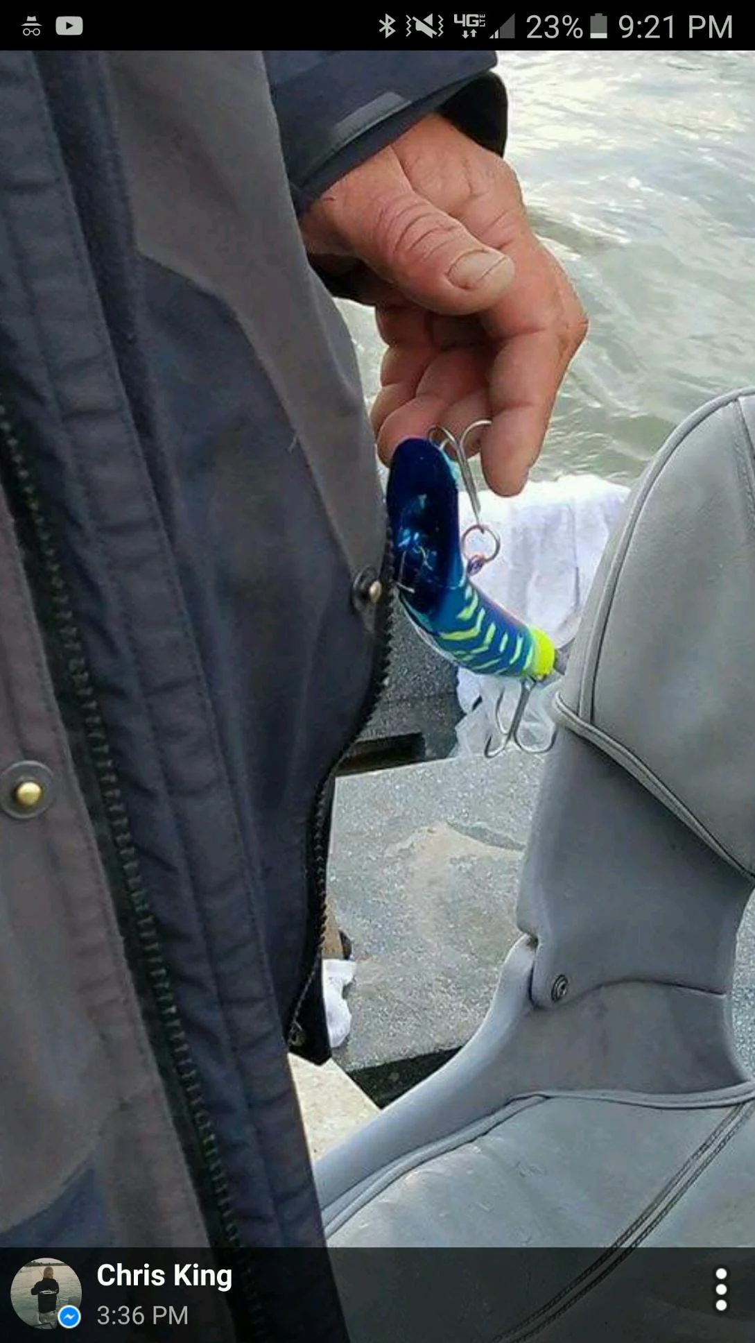 SalmonSacRiver.com Salmon Fishing Guide Gets Hook In Finger