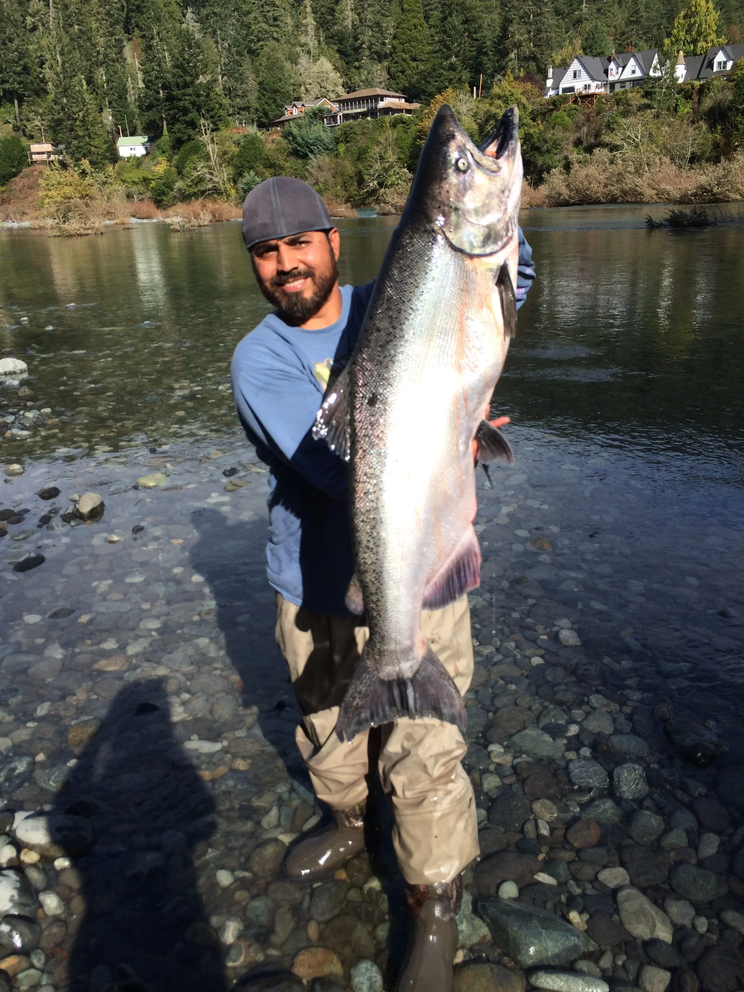 Juan Nava With A Smith River King Salmon, October 19, 2016