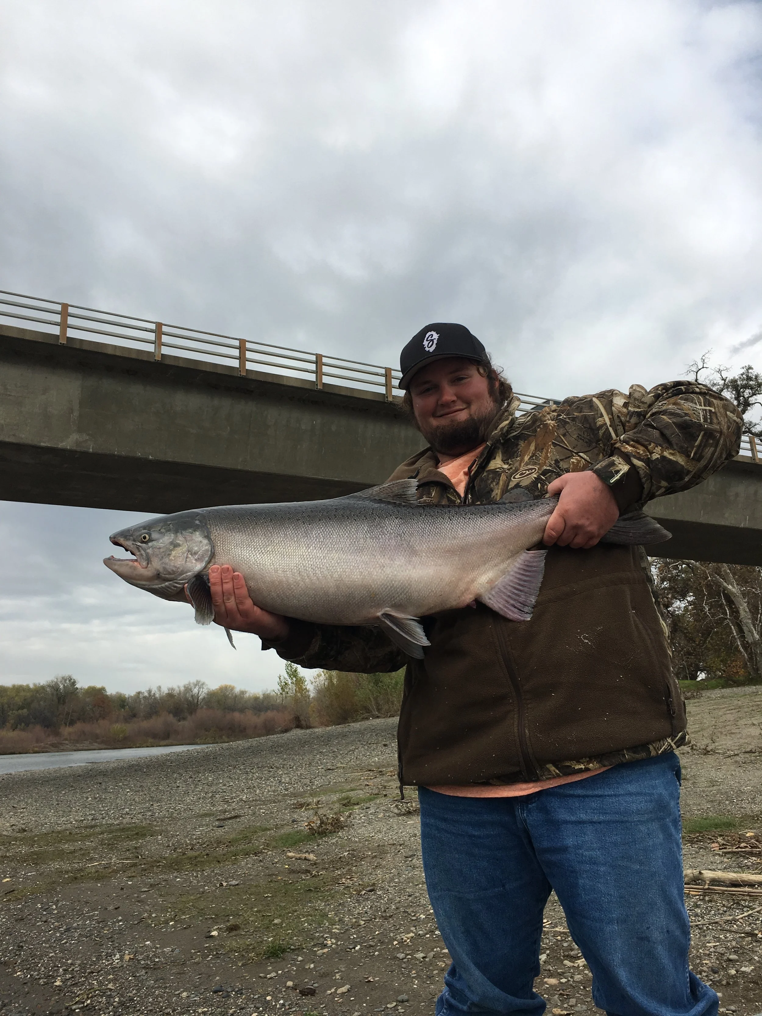 Dakota Deinse Salmon Fishing With SalmonSacRiver.com