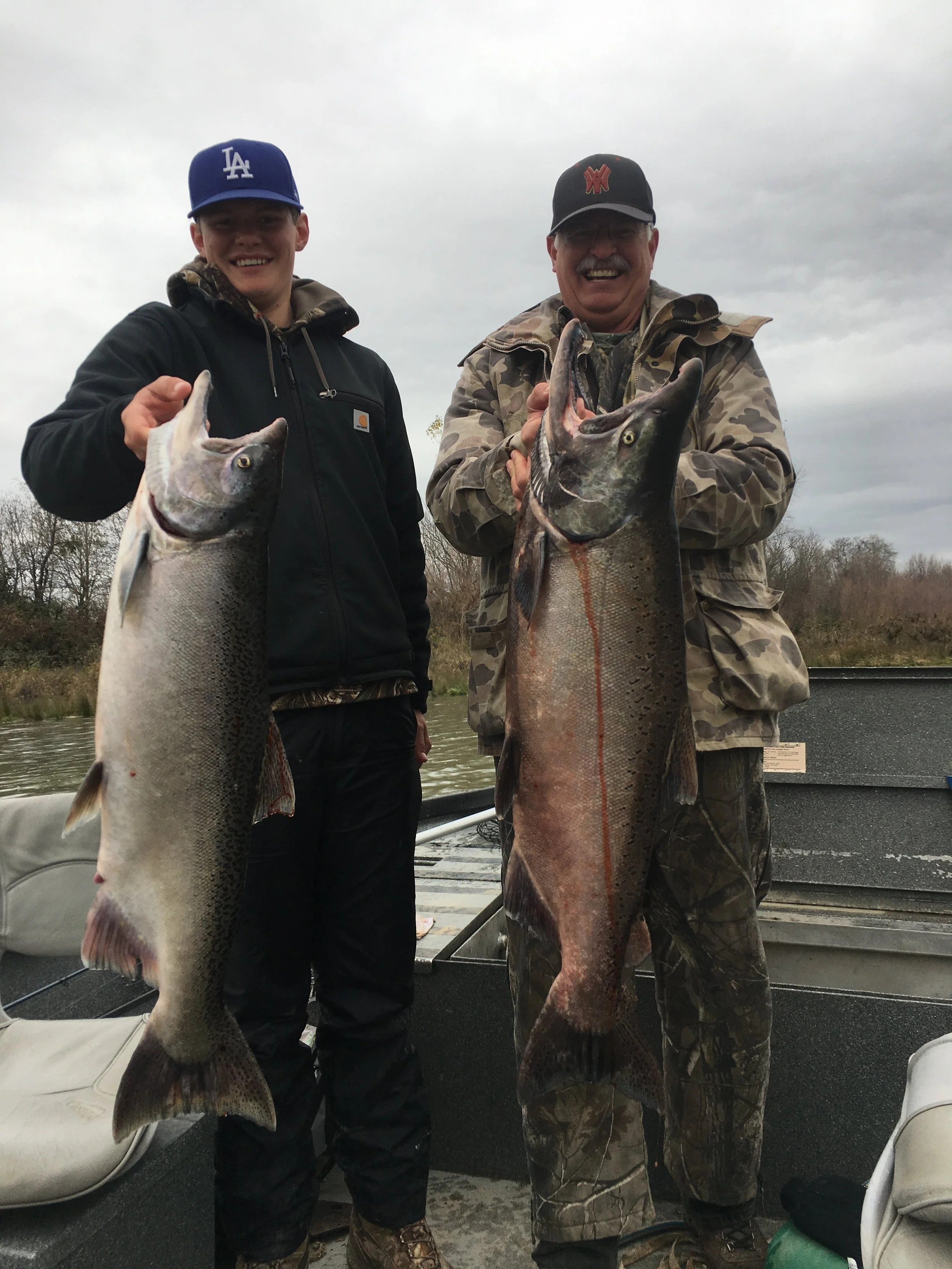 Father And Son, Salmon Fishing On The Sacramento River