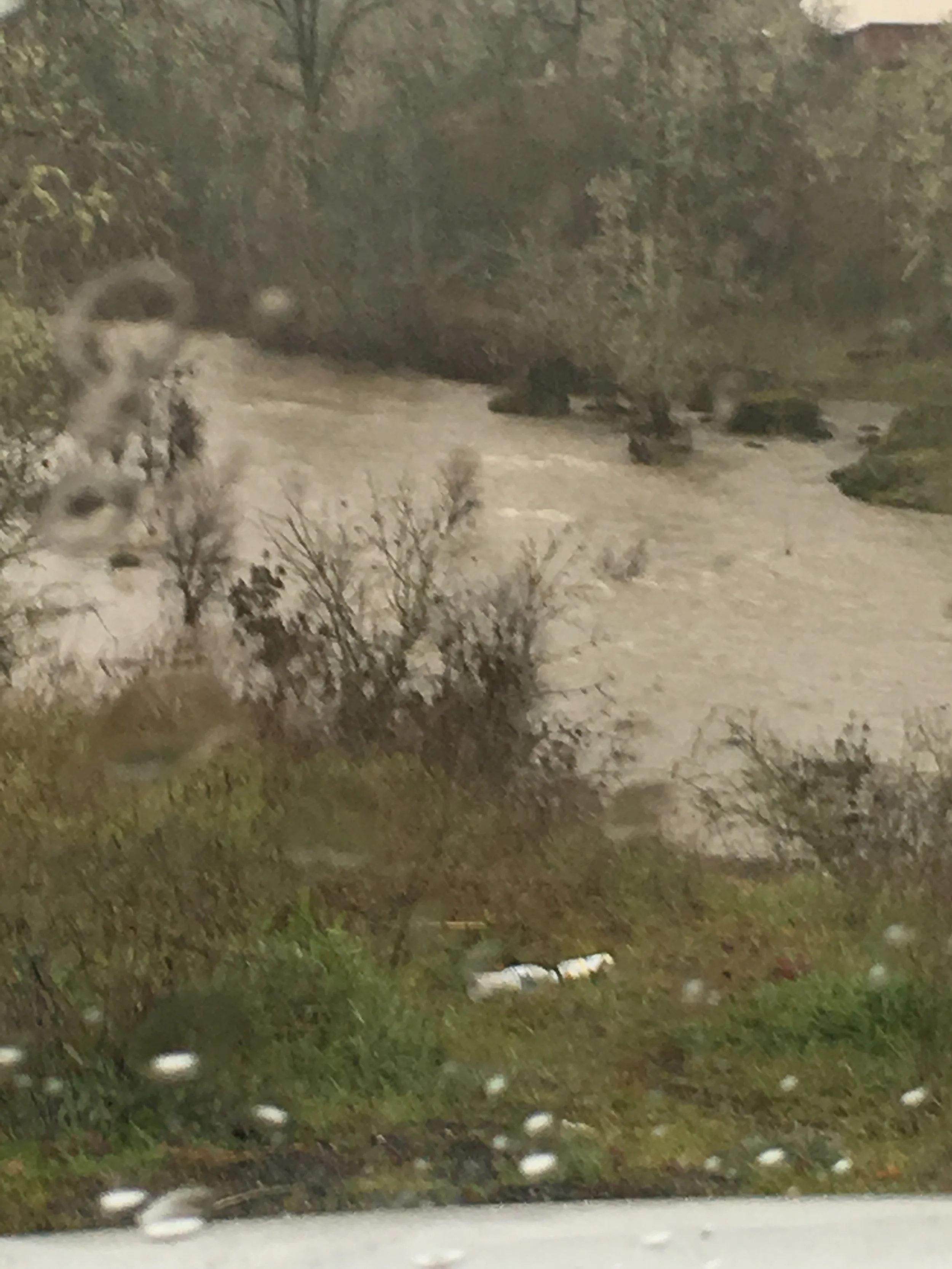 Blown Out Eel River After Northern California Storm