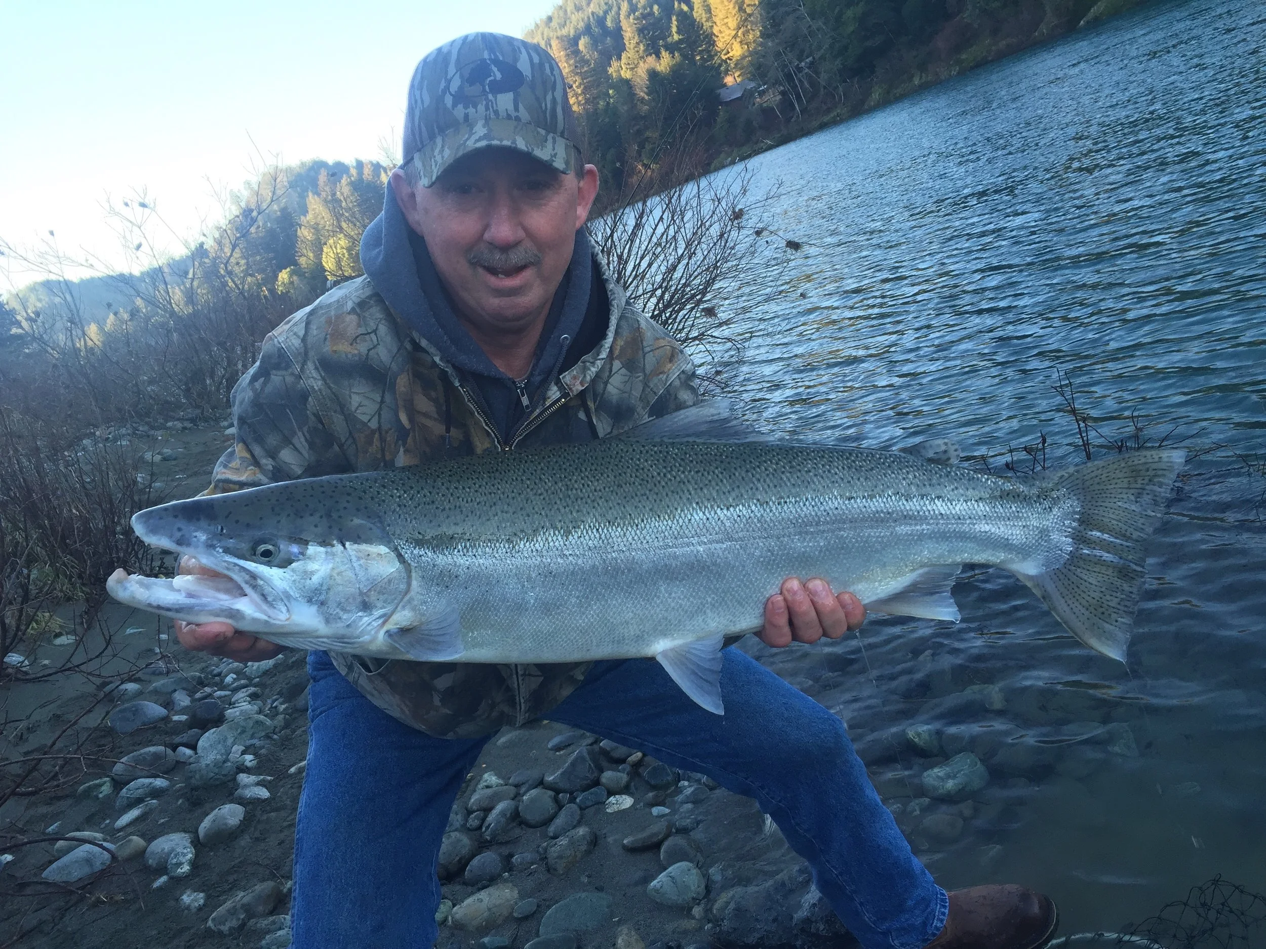 Cliff Rhoads With A 18 Pound Smith River Steelhead