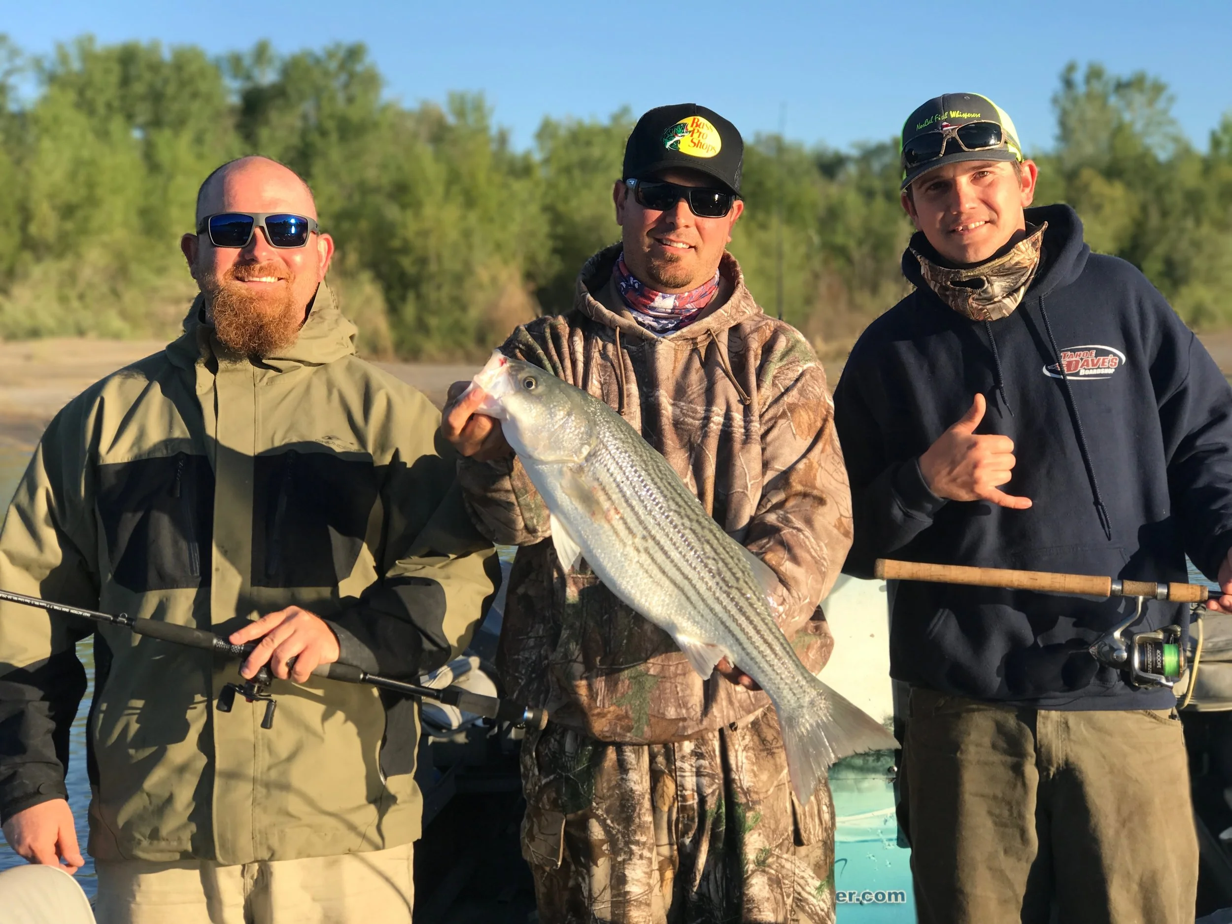 Friend Photo On The Sacramento River While Fishing With SalmonSacRiver.com