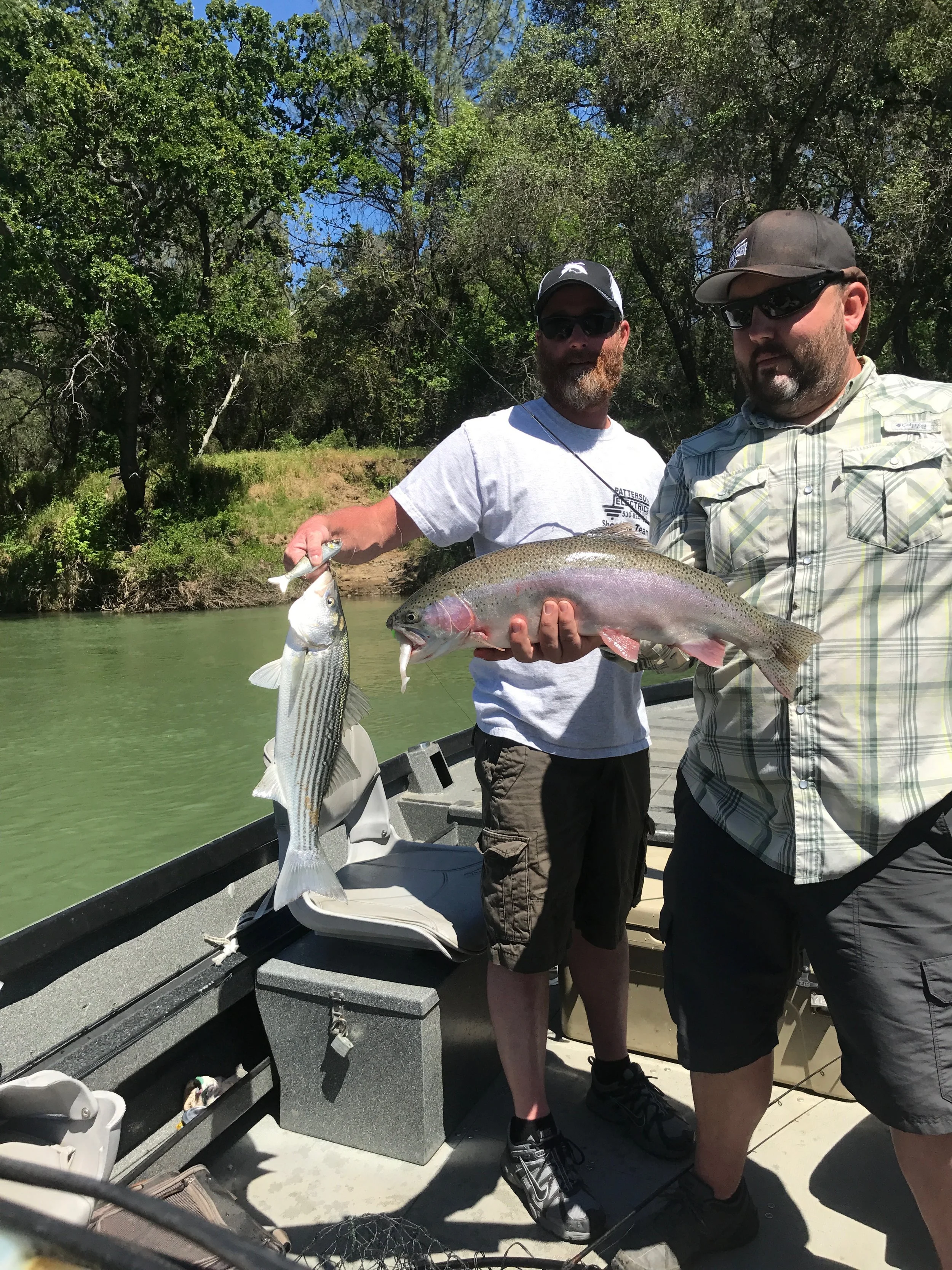 Double Hook-Up On The Sacramento River