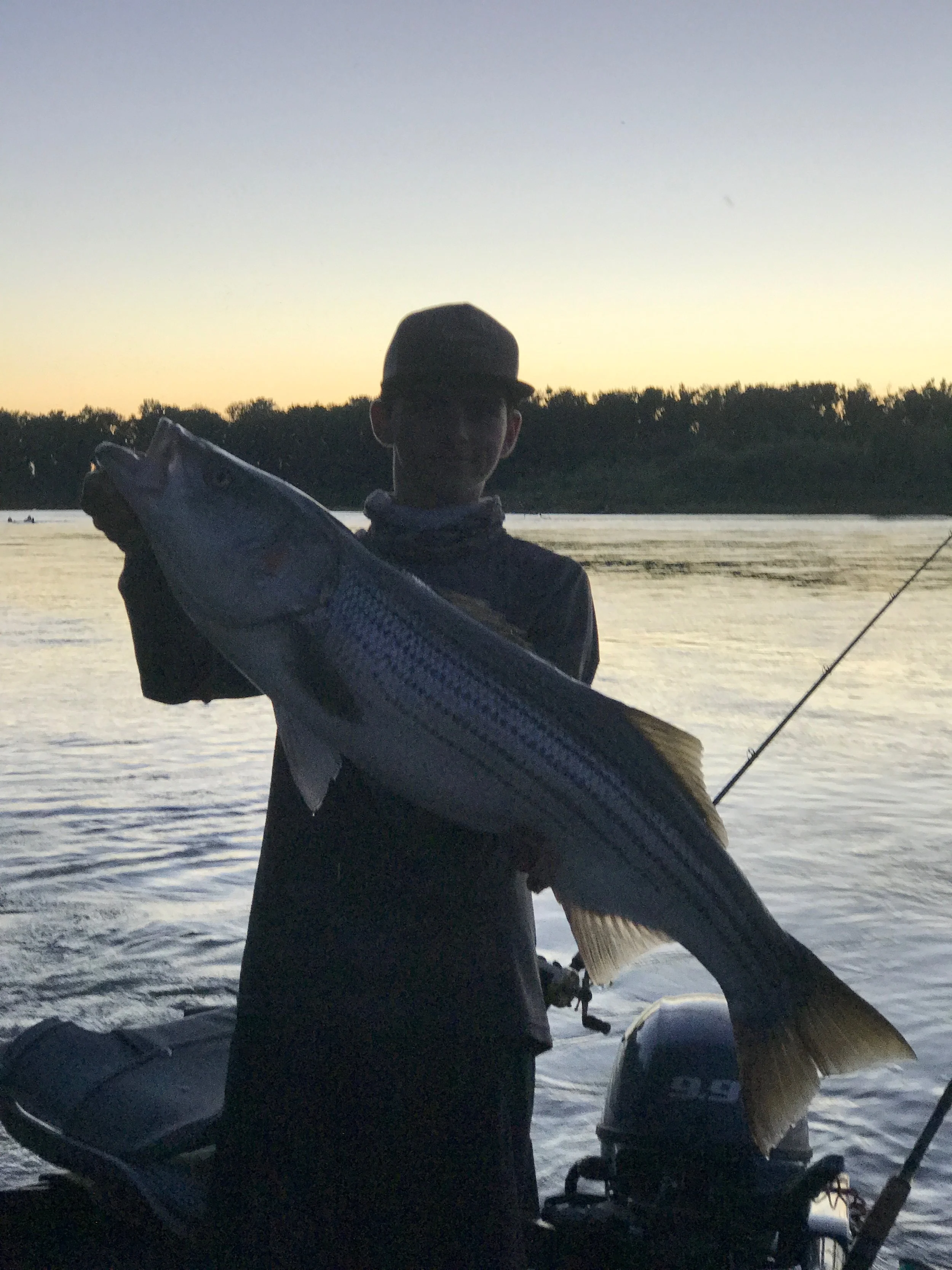 Ryan Trip Get's A 30 Pound Striped Bass On The Sacramento River