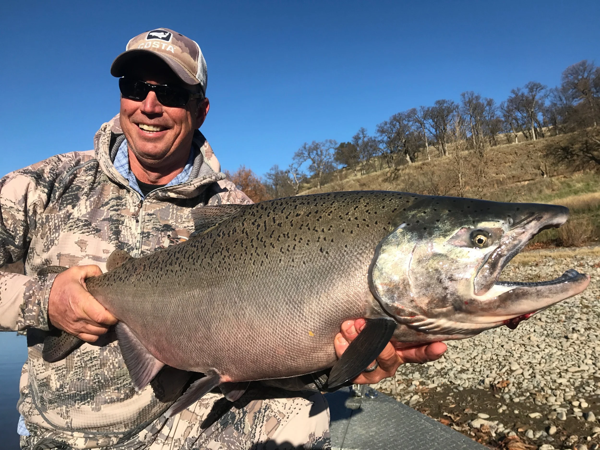 Sacramento River Fishing Guide Dave Jacobs With A Late Fall King