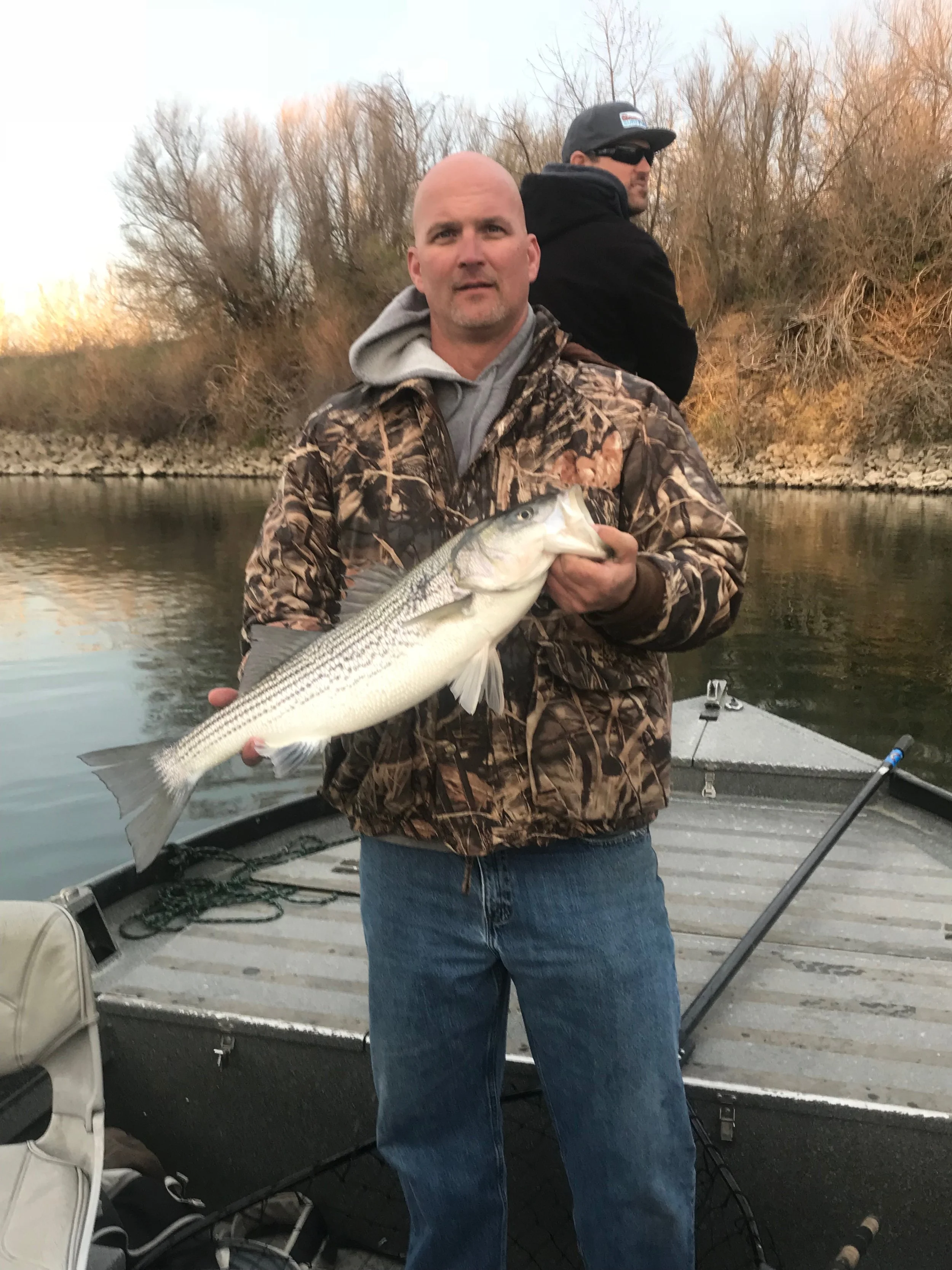 Schoolie sized stripers are grouped up in some of the Sacramento River's deeper holes and have added some extra fun to the monotony of making several hundred casts with a big bait for the chance at the striper of a life time. Pictured above is Chris…