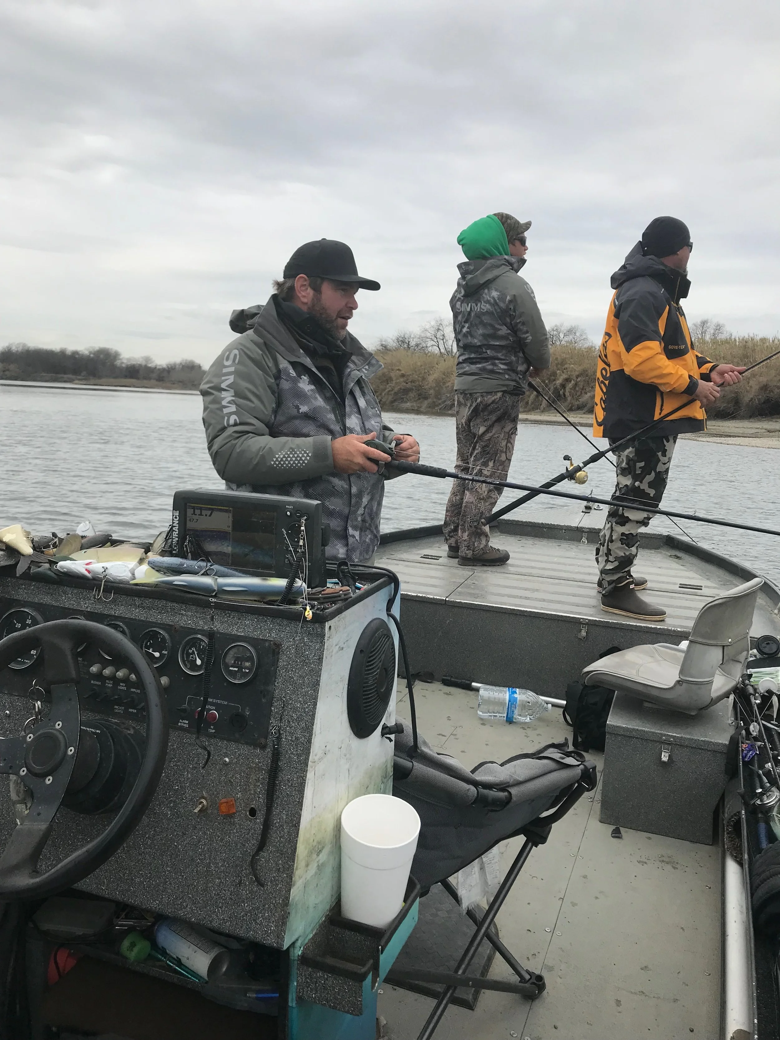 Strong winds and rain didn't stop this group of Lake County anglers from showing up and putting in the time and casts needed for a shot at a trophy striper on the Sacramento River. Unfortunately the day ended in missed opportunities, as both the tro…