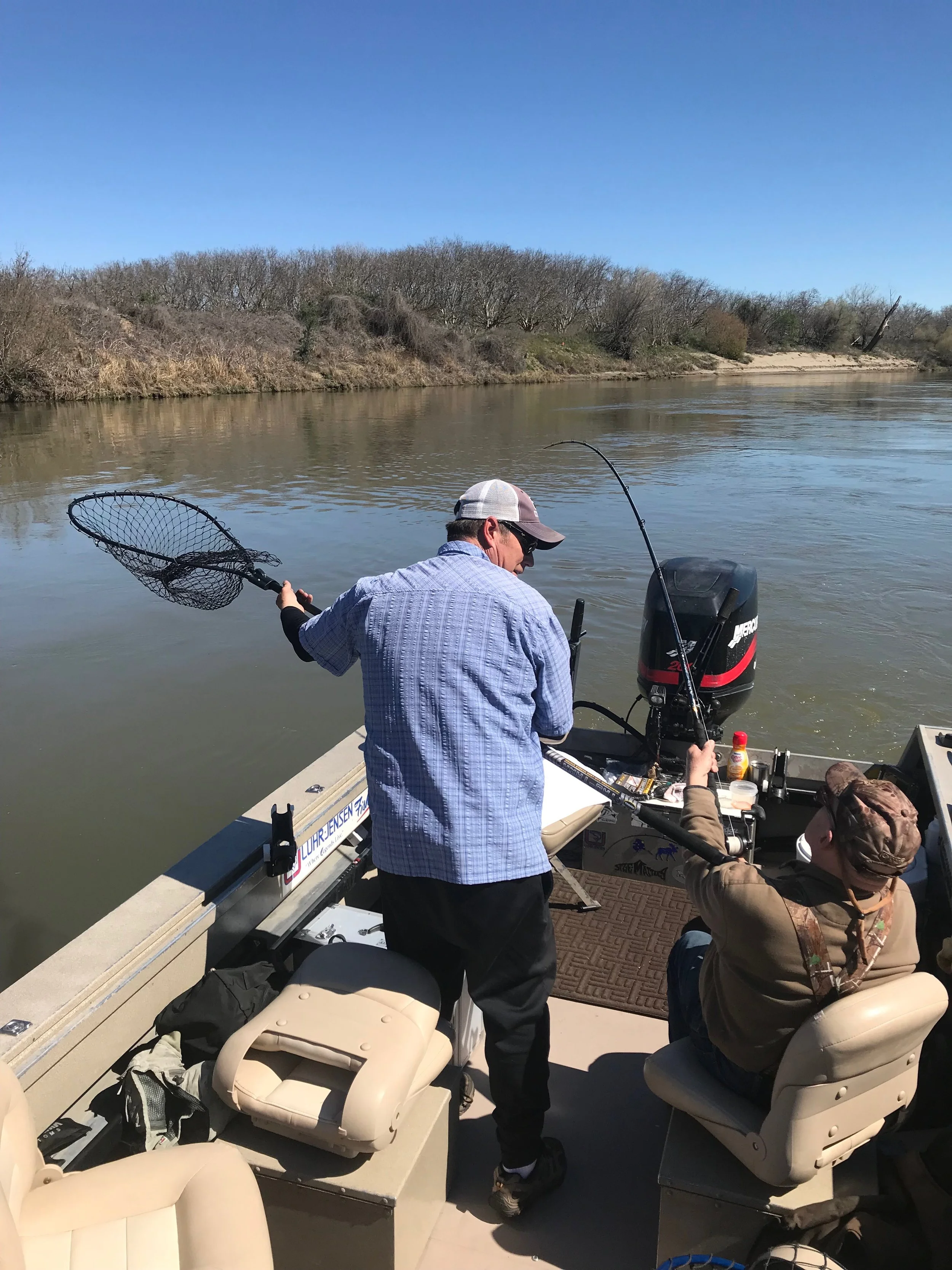 Fishing Guide Dave Jacobs At Work On The Sacramento River