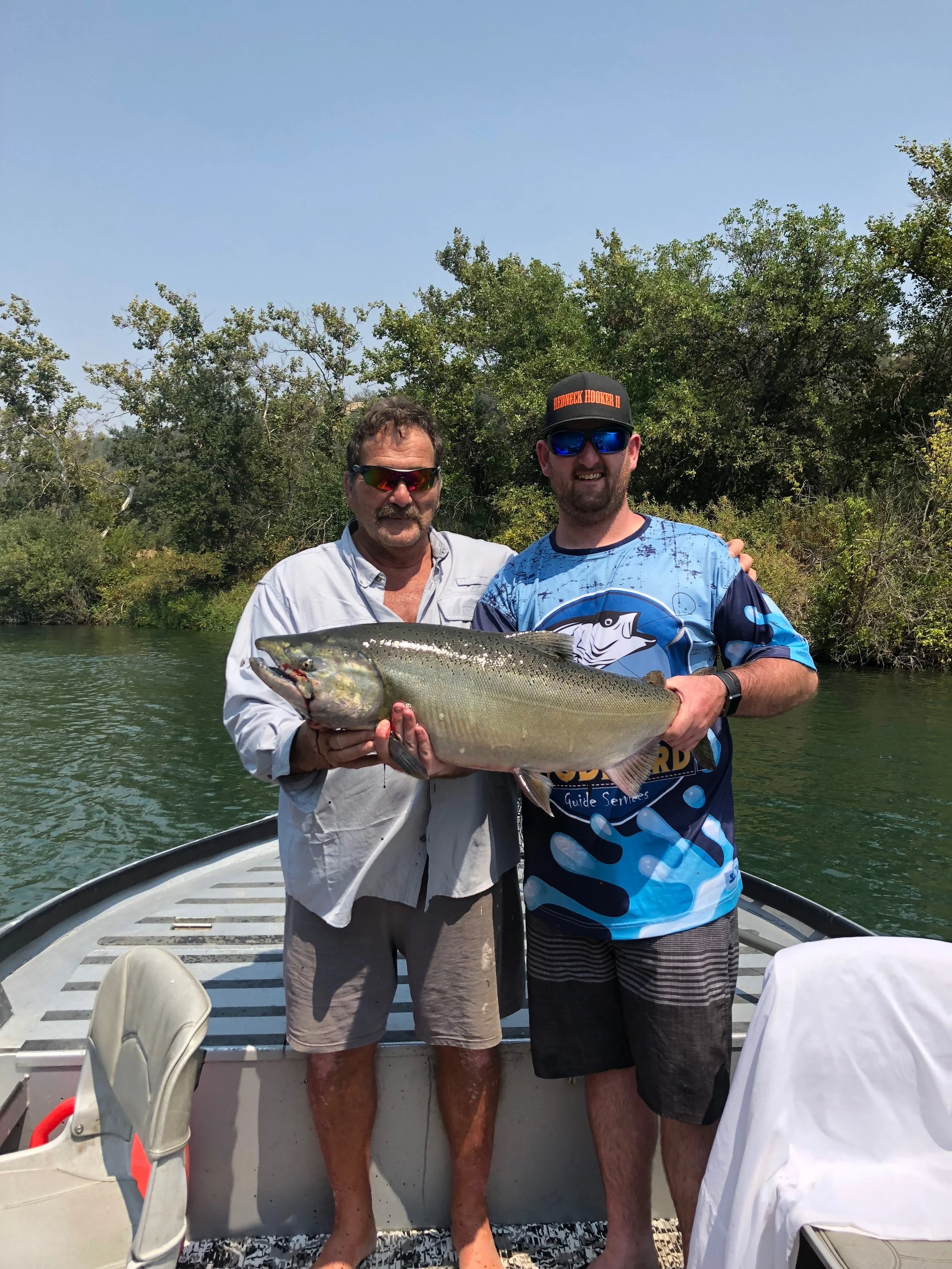 Client Craig With A Big Buck Salmon
