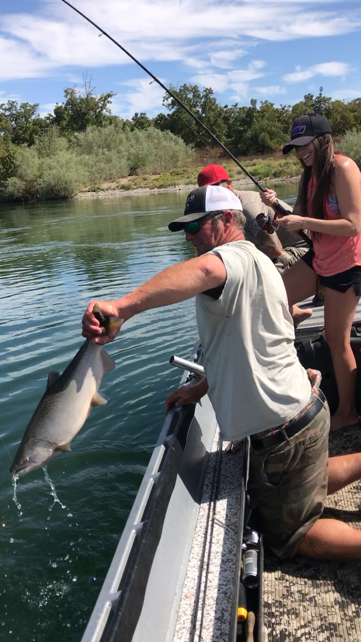 Rasmussen Tailing A King Salmon