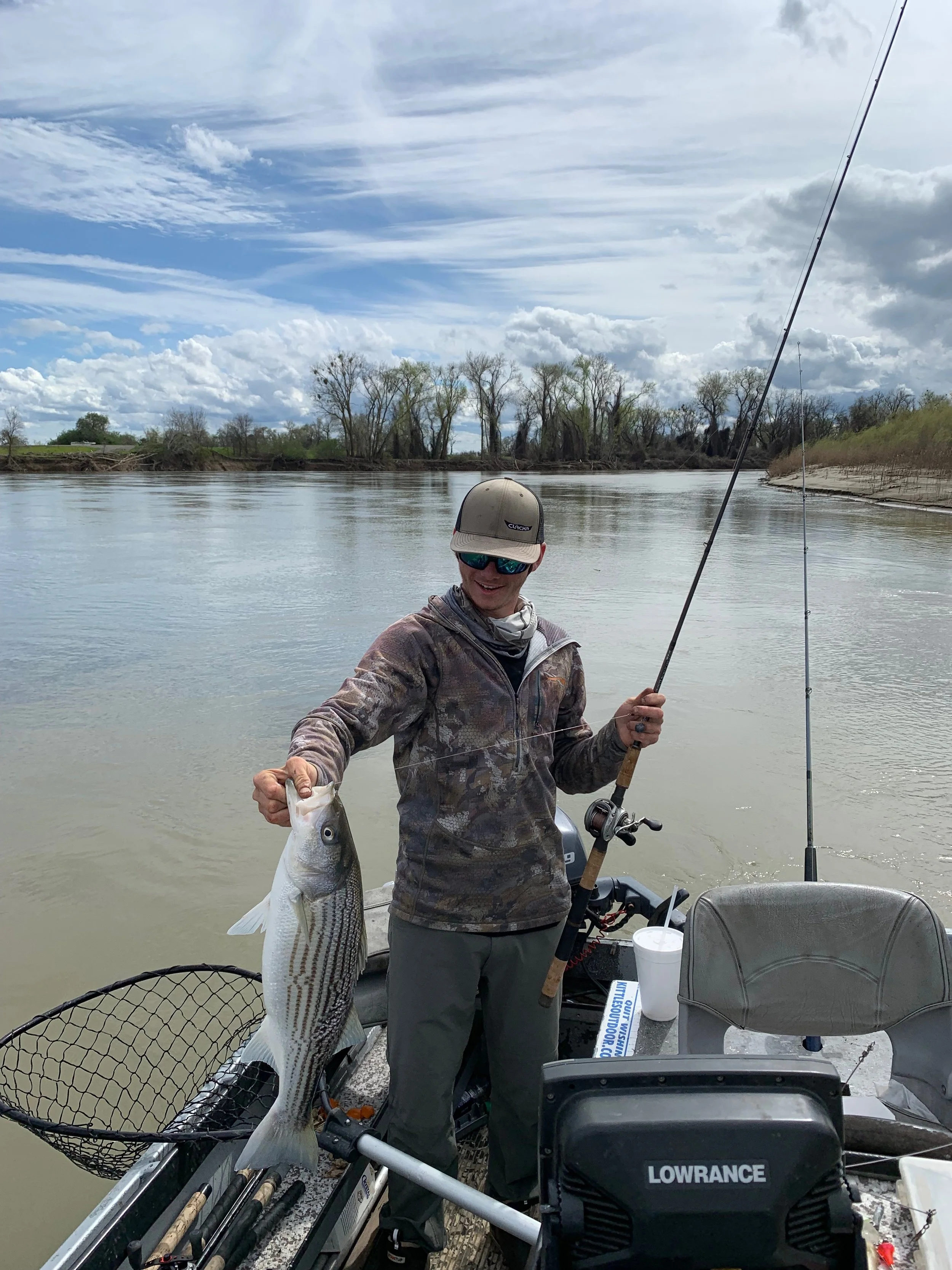 Keeper Striped Bass On The Sacramento River