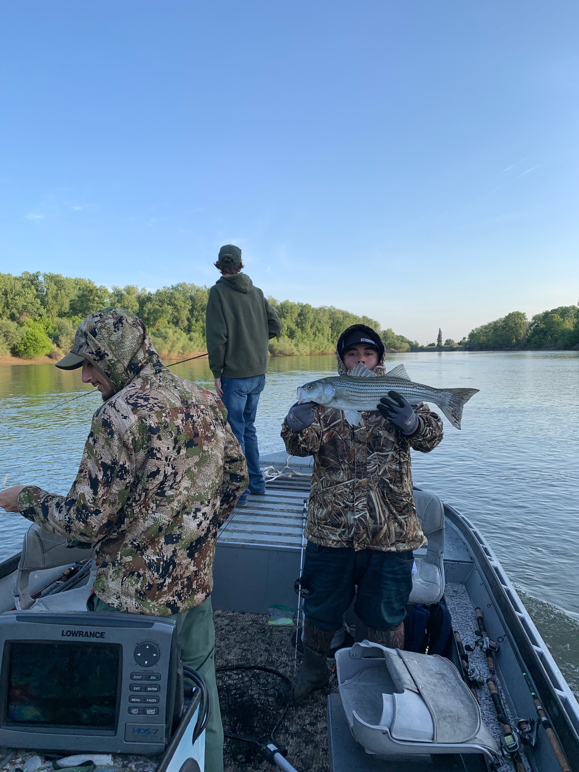 This group of guest from Fresno, Ca has the time of their lives fishing with fishing charter SalmonSacRiver.com . This group fished the Sacramento River in Northern California on May 6, 2019 and May 7, 2019 with Mike’s Guide Service. The group collectively caught several hundred stripers during their fishing trip. Mike's Fishing Guide & Charter Service For Sacramento River Fishing targeting King Salmon, Sockeye Salmon, Striped Bass, Sturgeon, Shad And Trout the best Sacramento River Fishing guide and Sacramento River Charter on Sac River