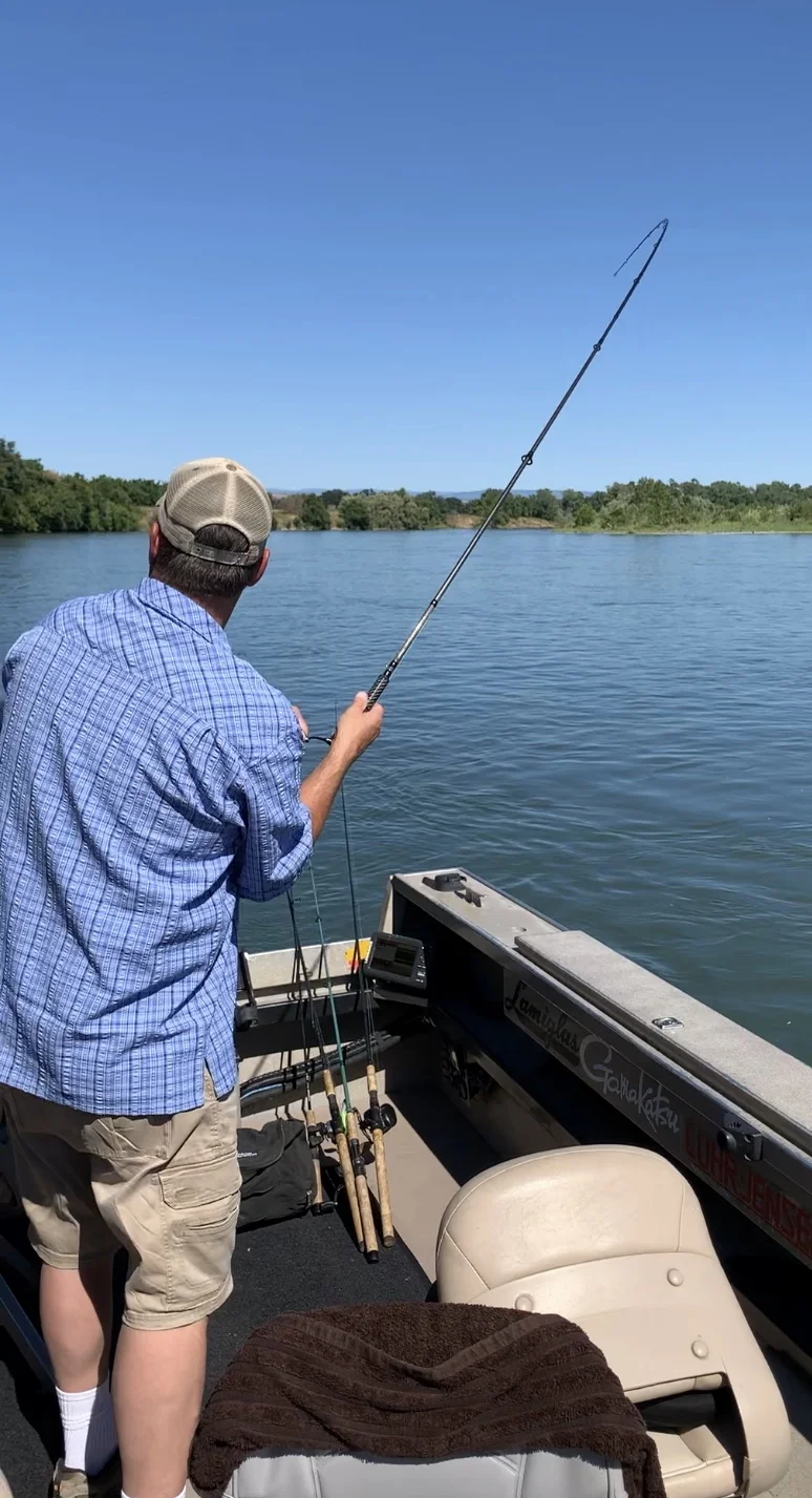 Fishing Charter Captain Dave Jacobs With Fish On