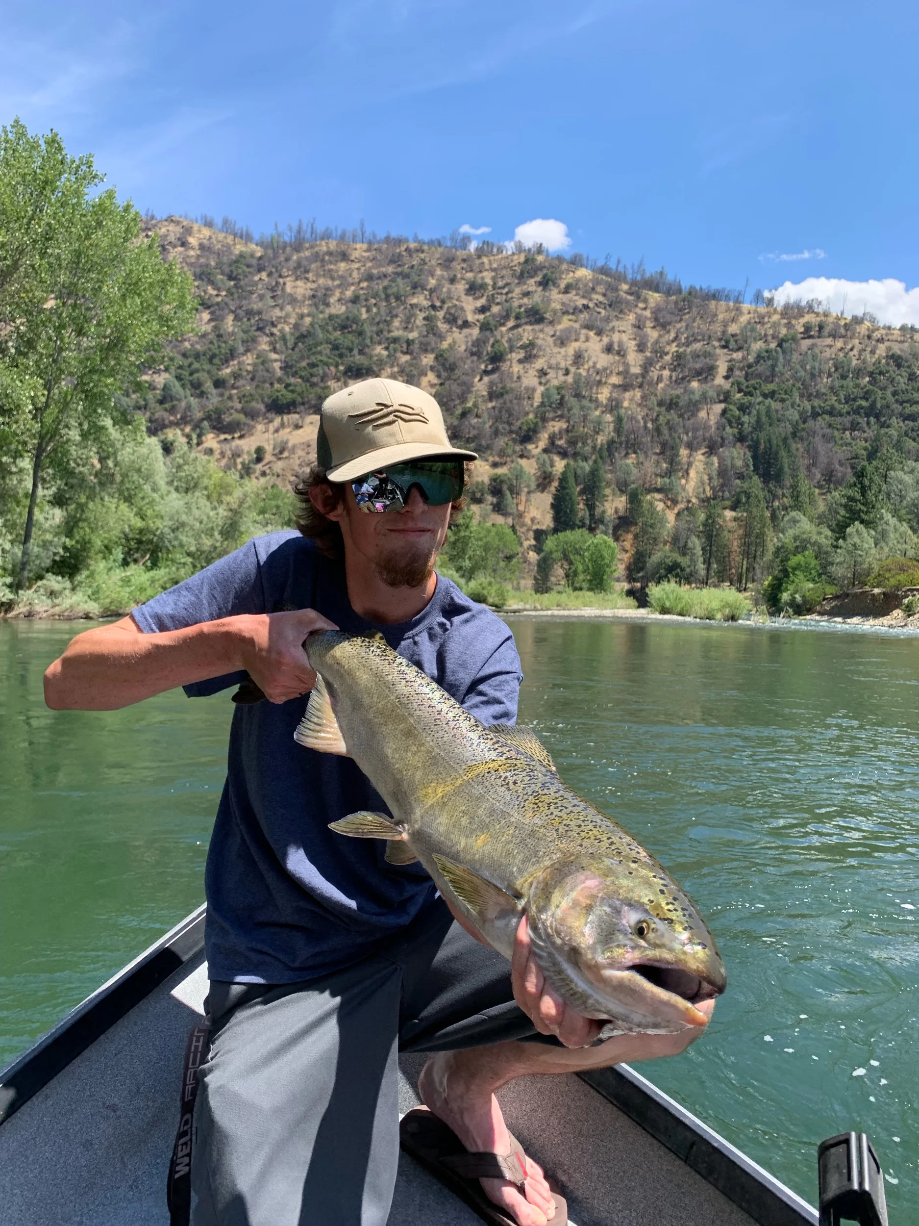 Mathew Moles With A Spring Run Salmon