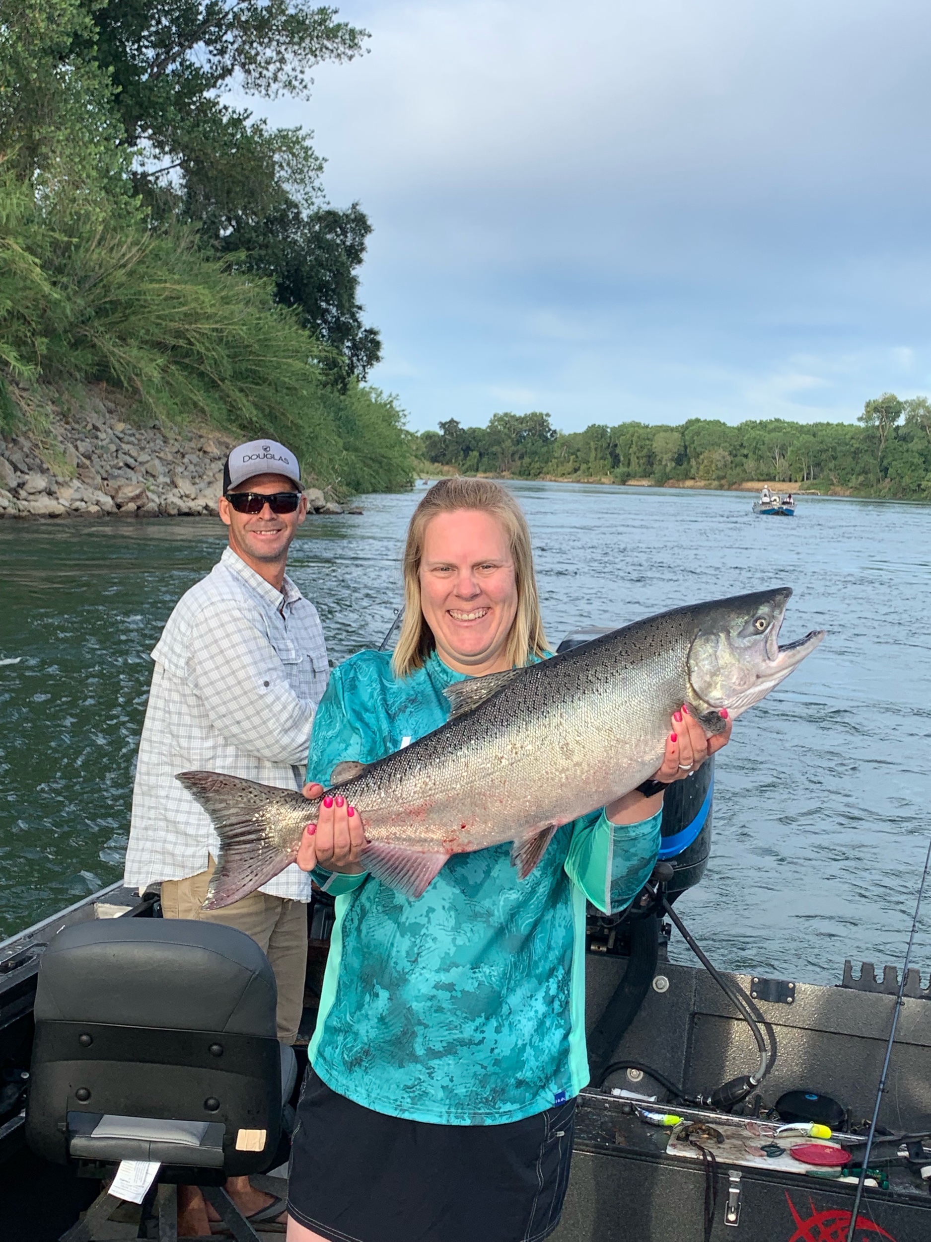 First Sacramento River Salmon For This Lady