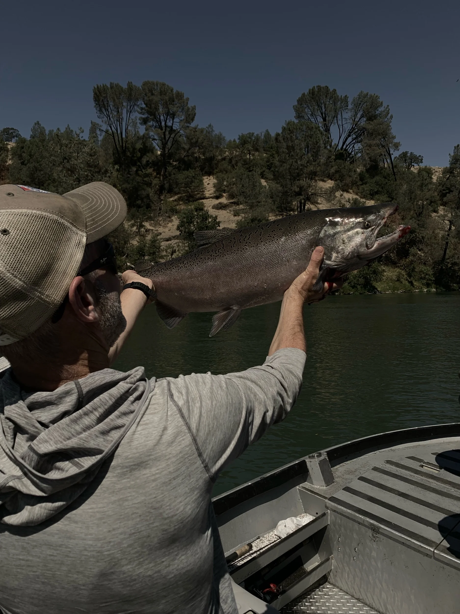 Backwards Salmon Fishing Pose On August 3, 2019