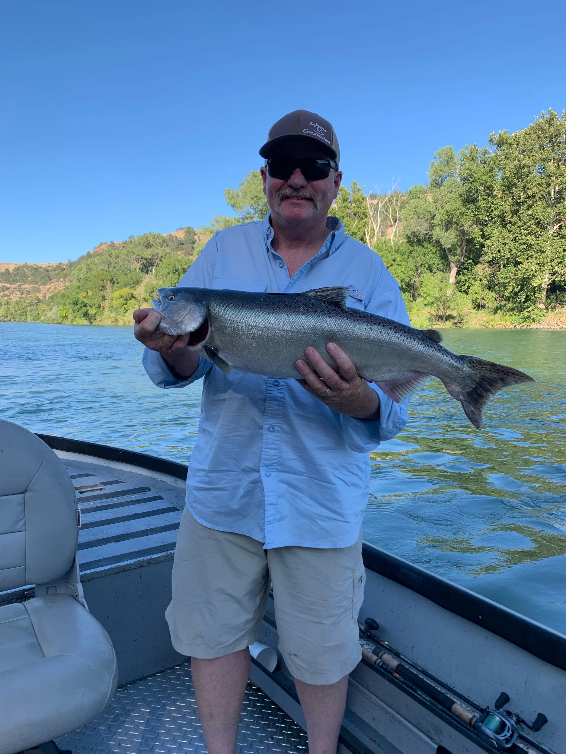 First Sacramento River Salmon For Mike Salmina