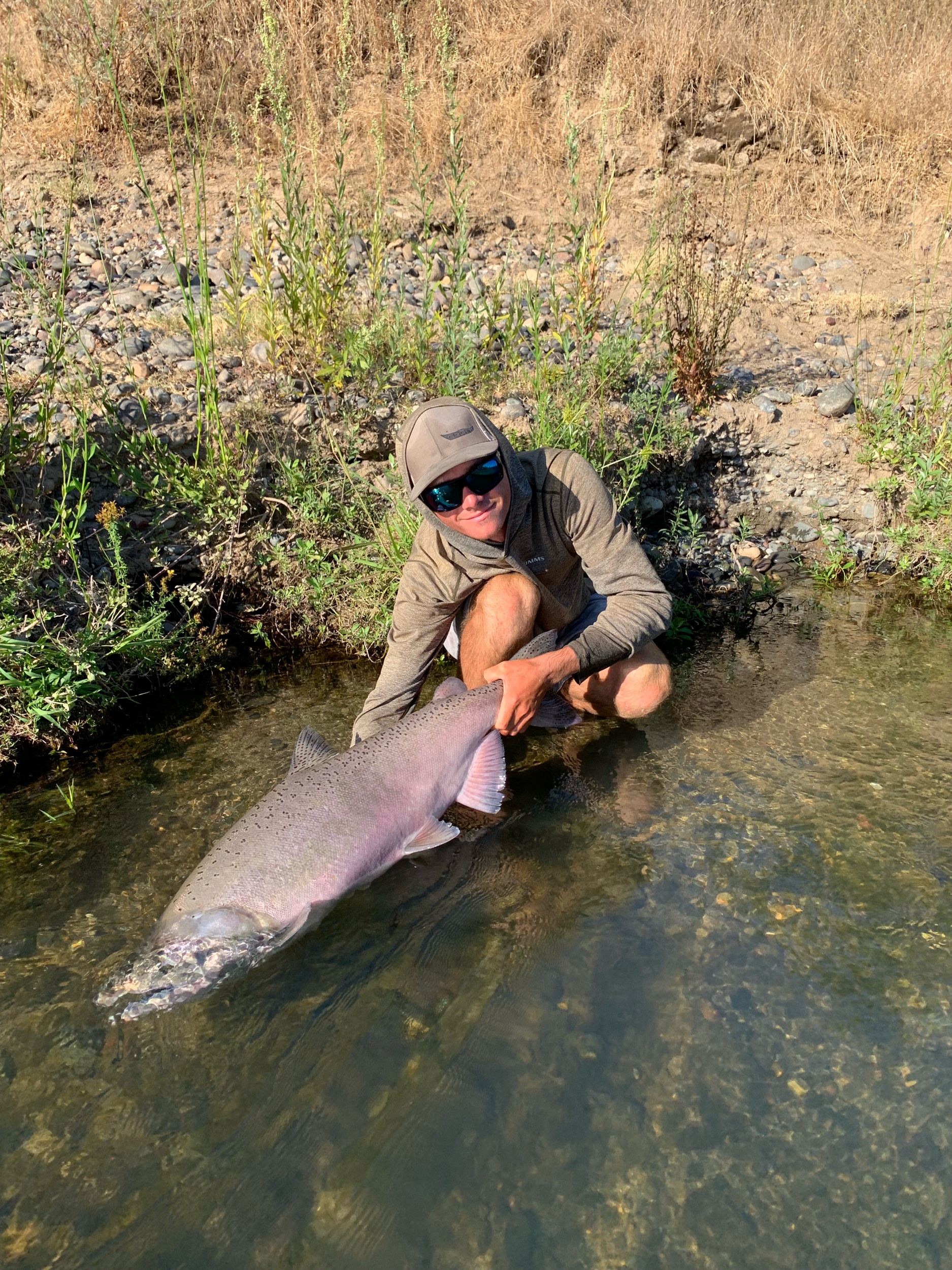 Salmon Fishing Guide With A Nearly 30 Pound Salmon