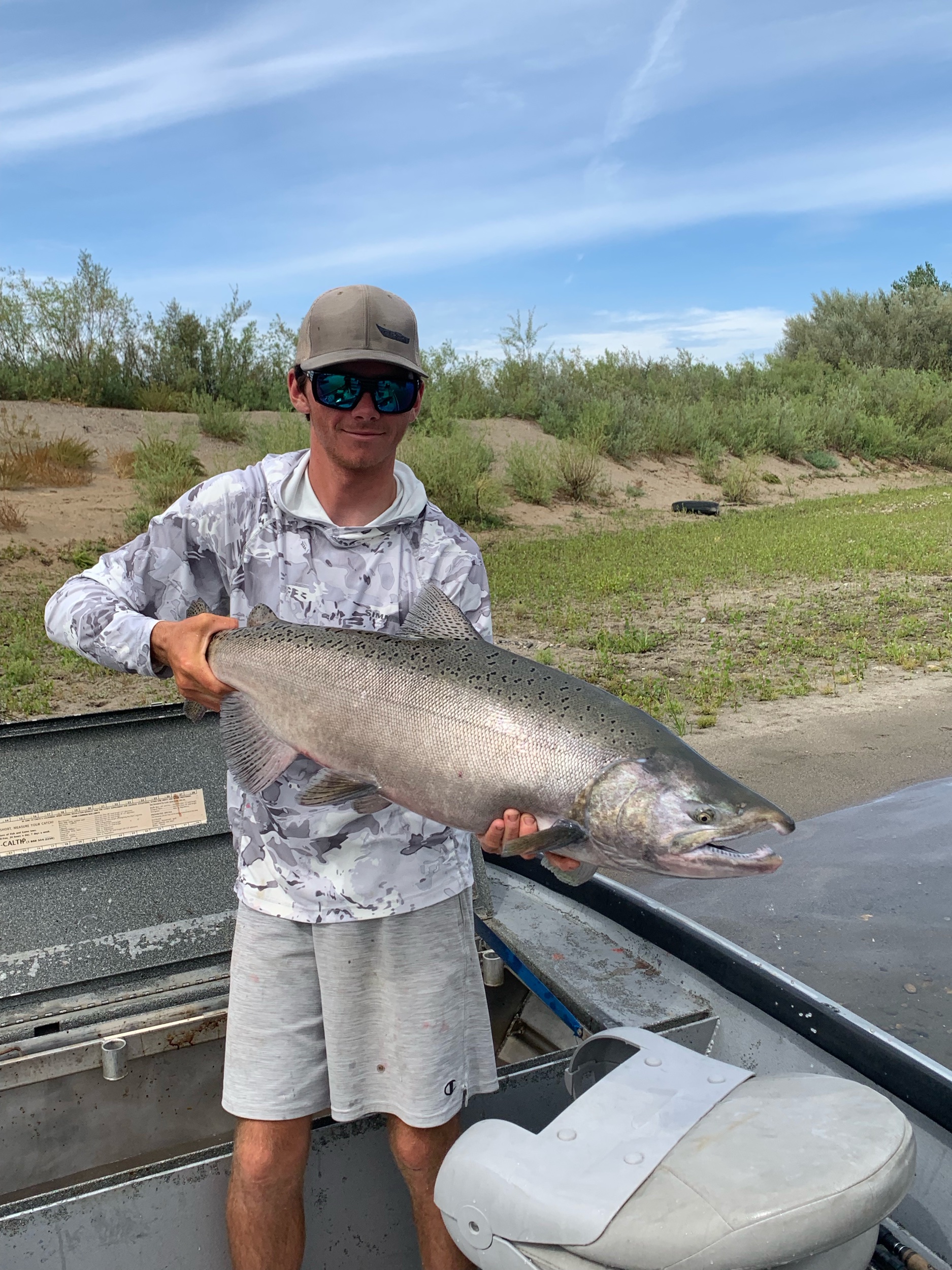 Large Sacramento River Salmon Caught August 21, 2019