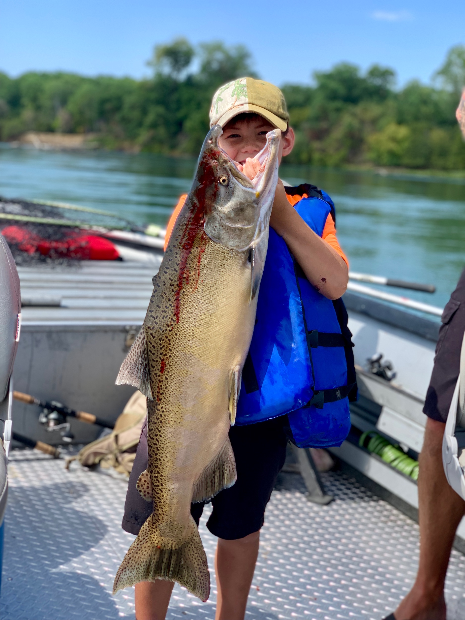 Kids Love Salmon Fishing On The Sacramento River
