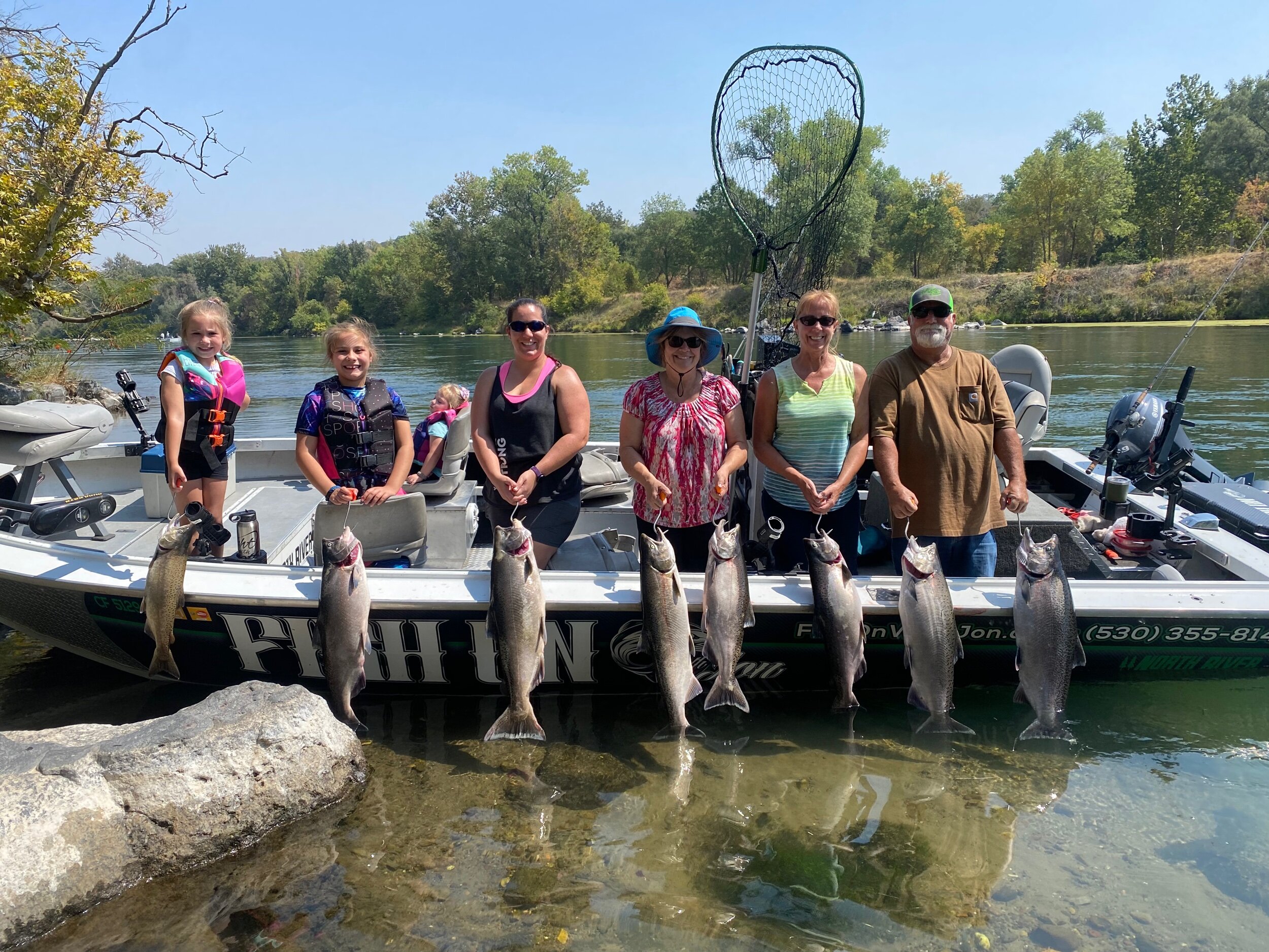 John Kenyon working the canyon region of the Sacramento River below the Barge Hole. Finding great success for his guest dragging cured salmon roe in the deep lava holes of the canyon.