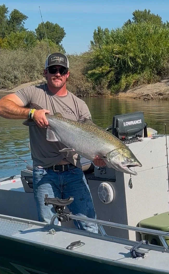 Feather River Salmon Fishing Report 
8/3/25  ‘Week Three’ 
Here comes….