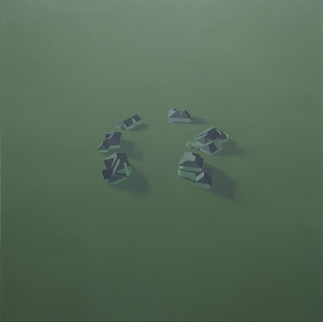 Congregation, 2012, oil on canvas, 160x160cm